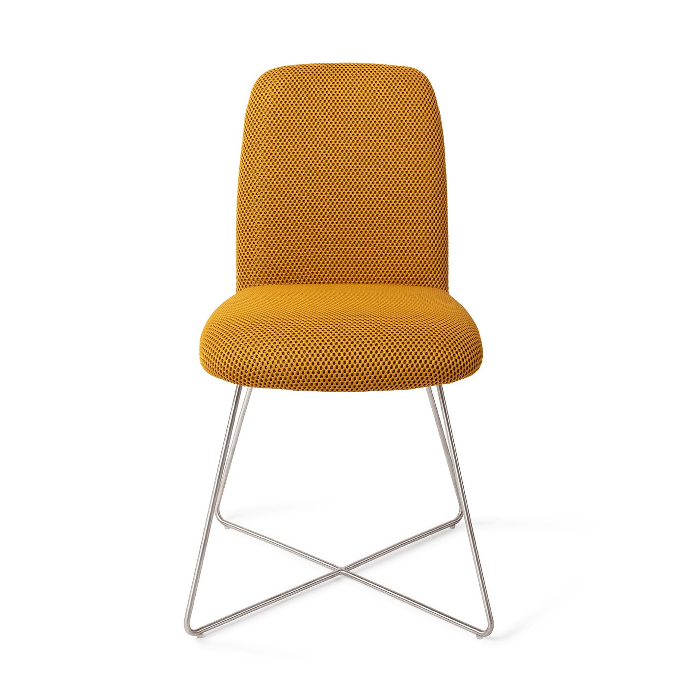 Jesper Home Esszimmerstuhl Taiwa Groovy-Garam Cross Stahl moebelfaktor