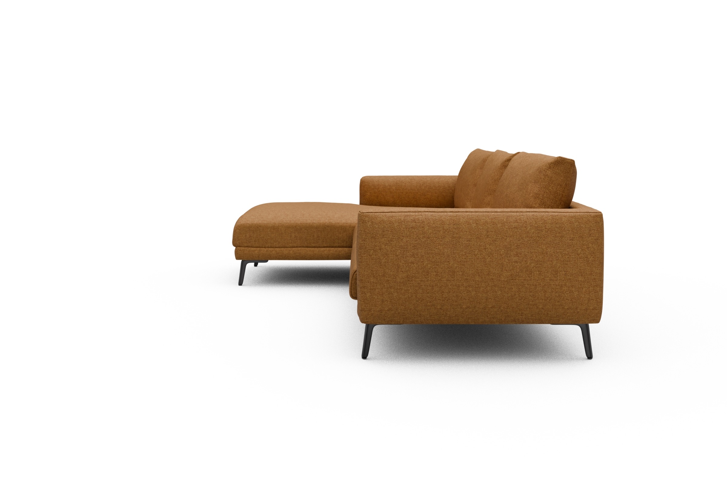 Ecksofa Karl Chaiselongue links mit 2,5-Sitzer Sama-Cur