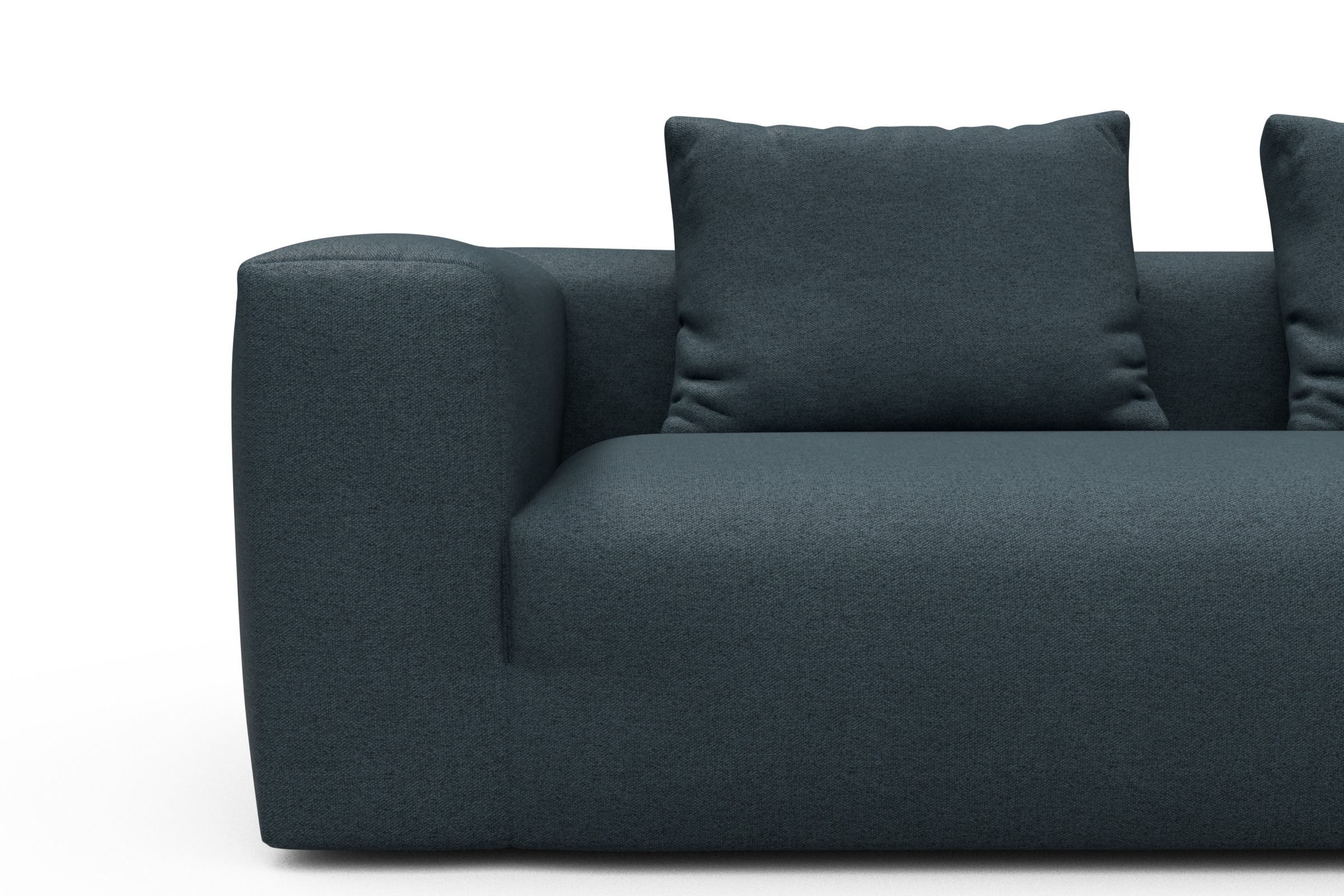 Ecksofa Fred Chaiselongue rechts mit 2,5-Sitzer Denari-Royal-Blue