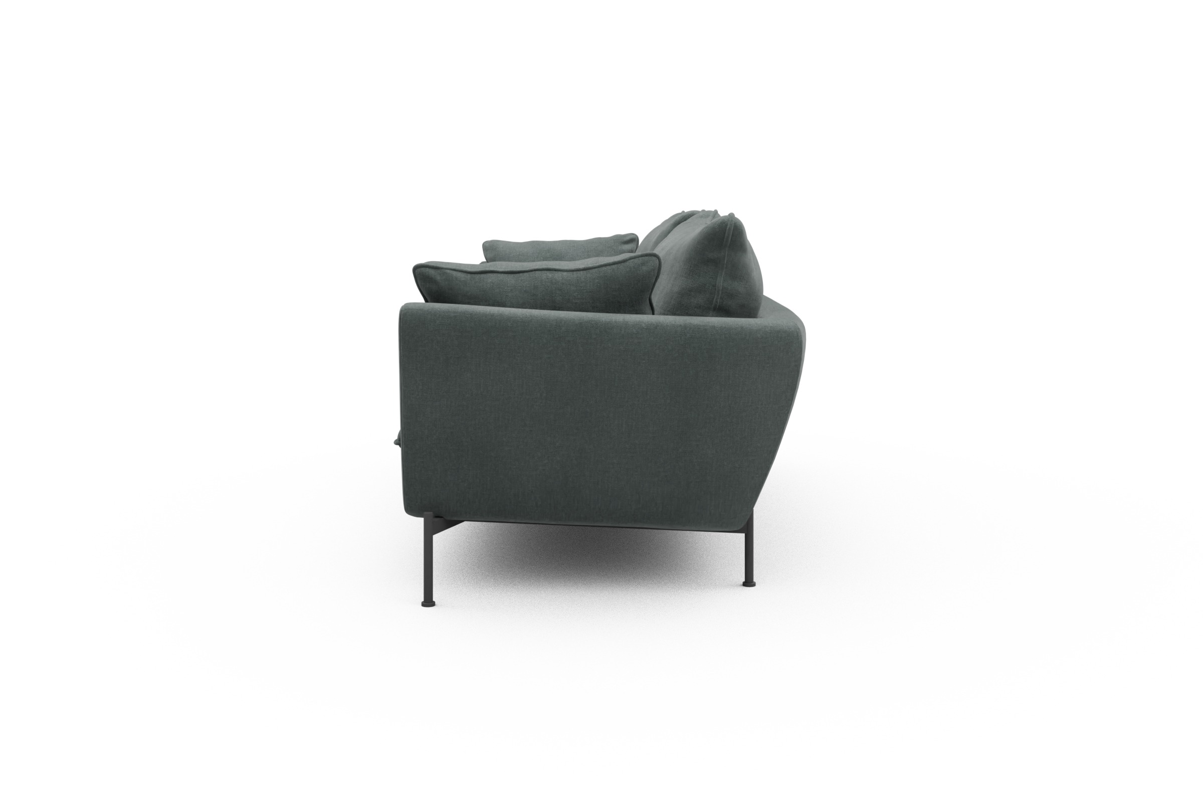Sofa Anton PREMIUM 3-Sitzer Smooth-Silver-Grey