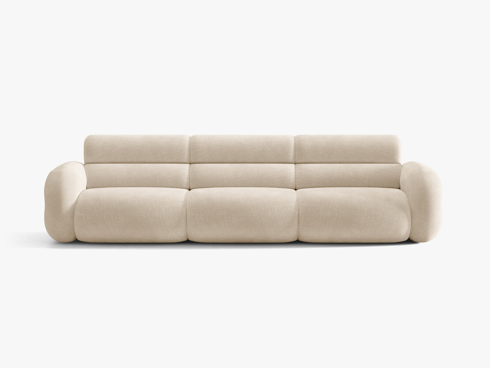 Micadoni Neo Modulares Sofa 4-Sitzer Chenille Golden Helles Beige