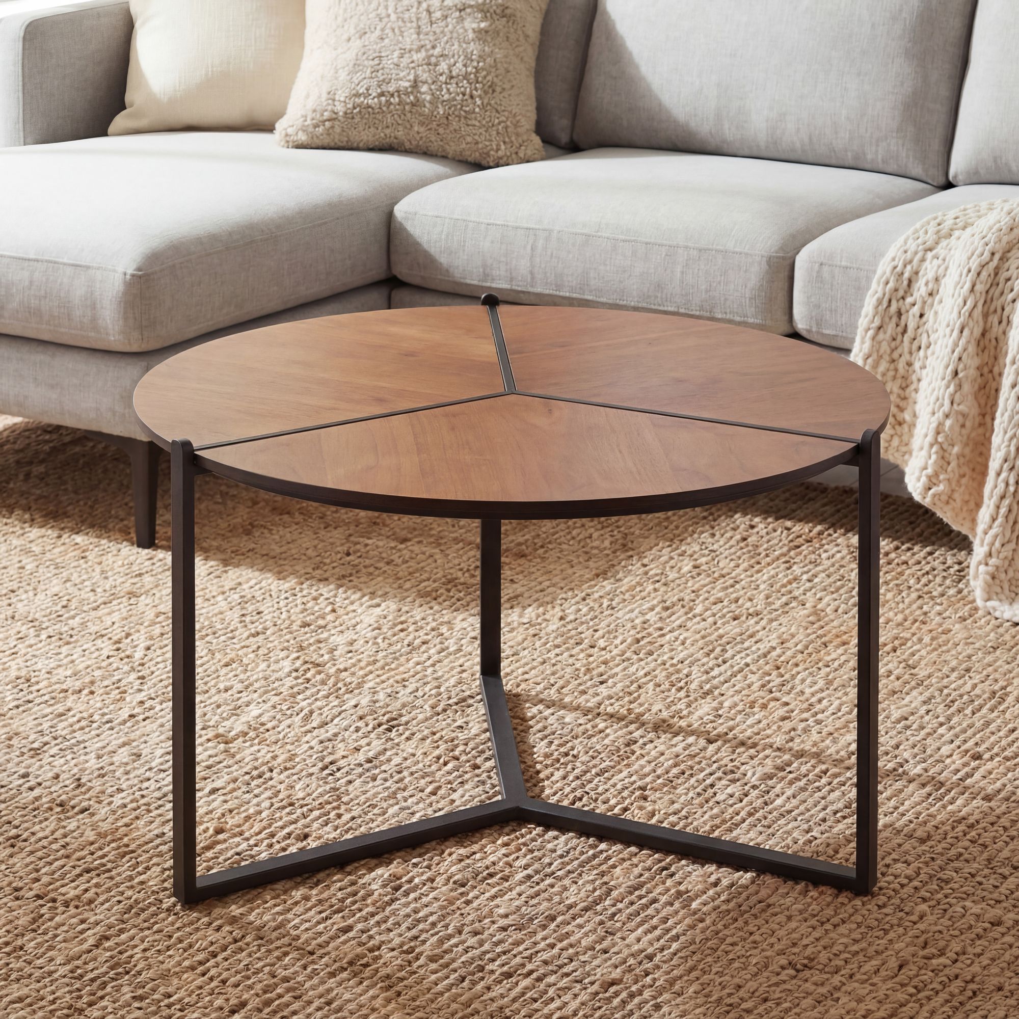 Couchtisch Strommen Braun Ø 80 cm