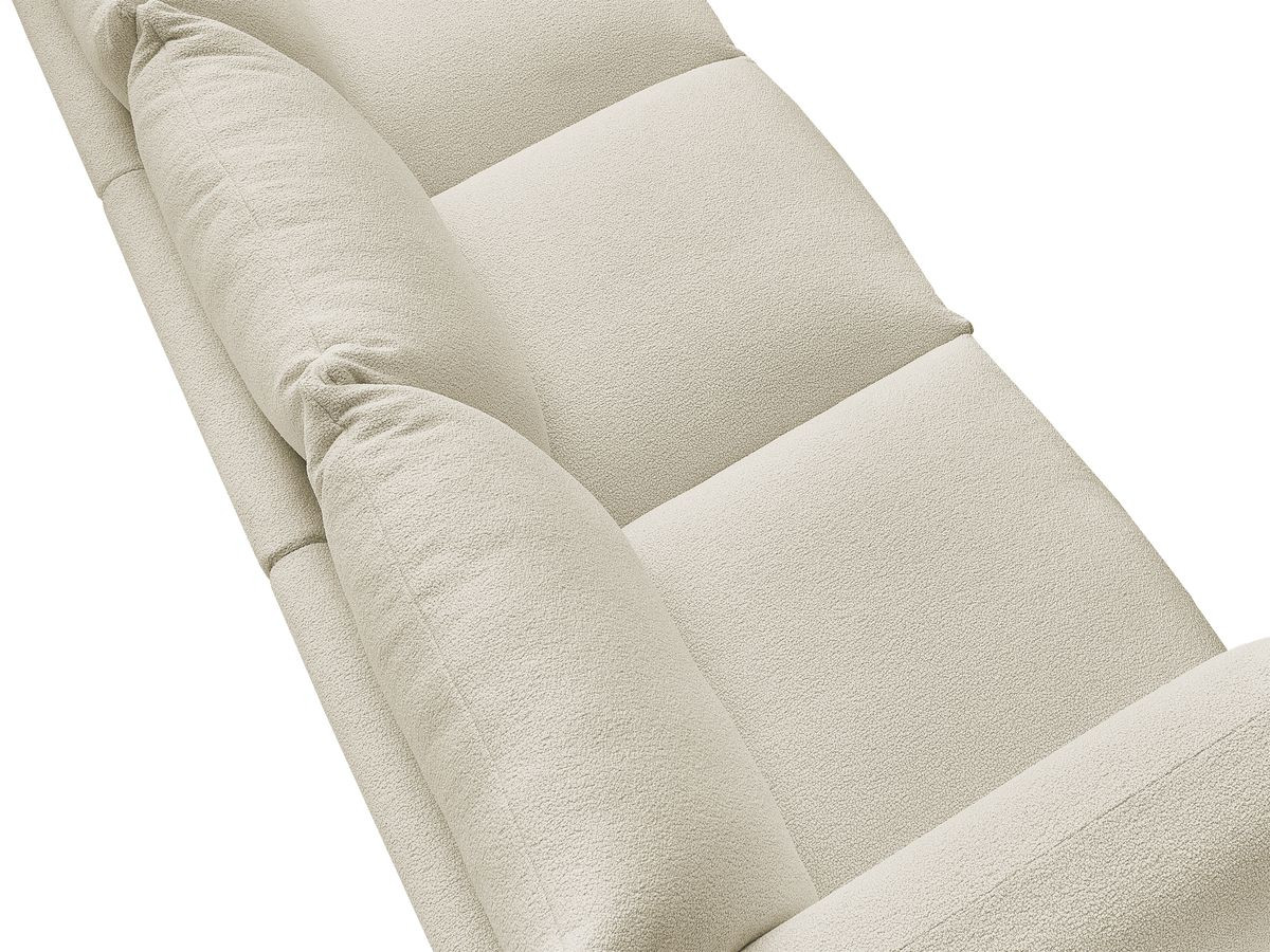 Bobochic Ernest Sofa 3-Sitzer 266 × 106 cm Bouclé-Stoff Beige