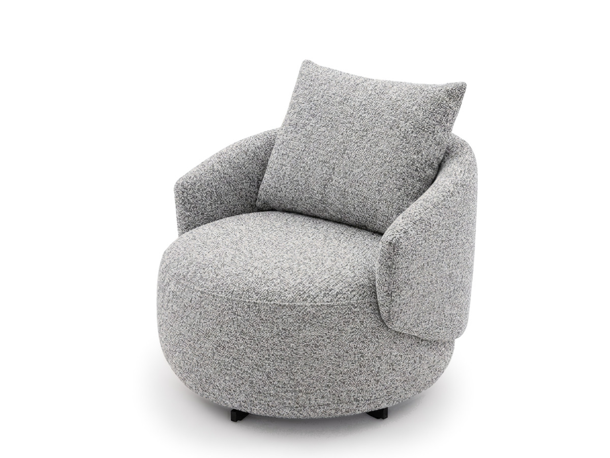 Bobochic Lexie Sessel Melange-Stoff Grau