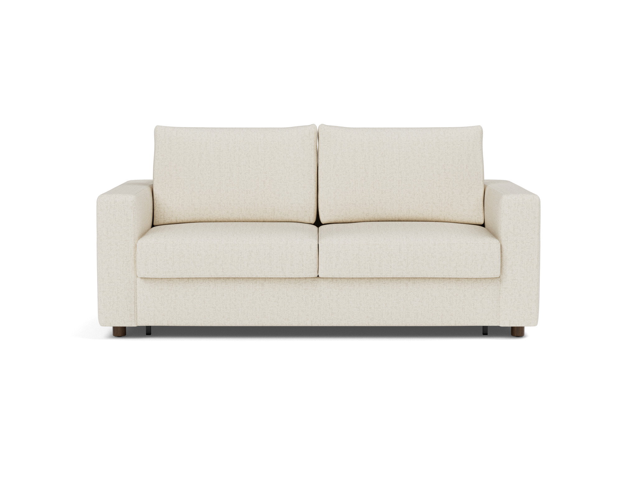 Schlafsofa Neah mit Standard-Armlehnen 160 Boucle Skandi 531-Off-White