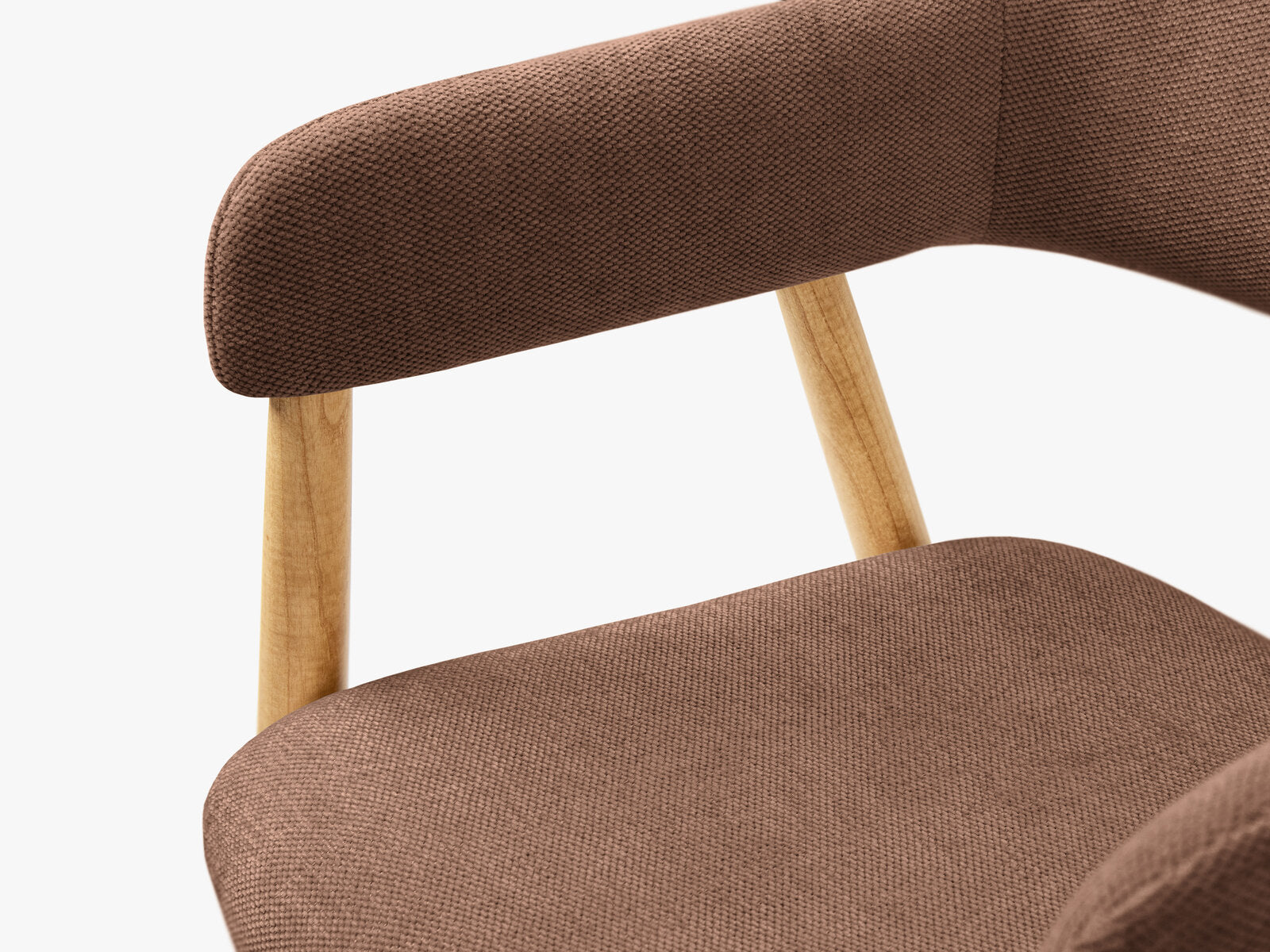 Micadoni Adra Samtiger Stuhl 56 cm (H 77 cm) [CH_ADRA] Chenille Rebel Dunkelrosa