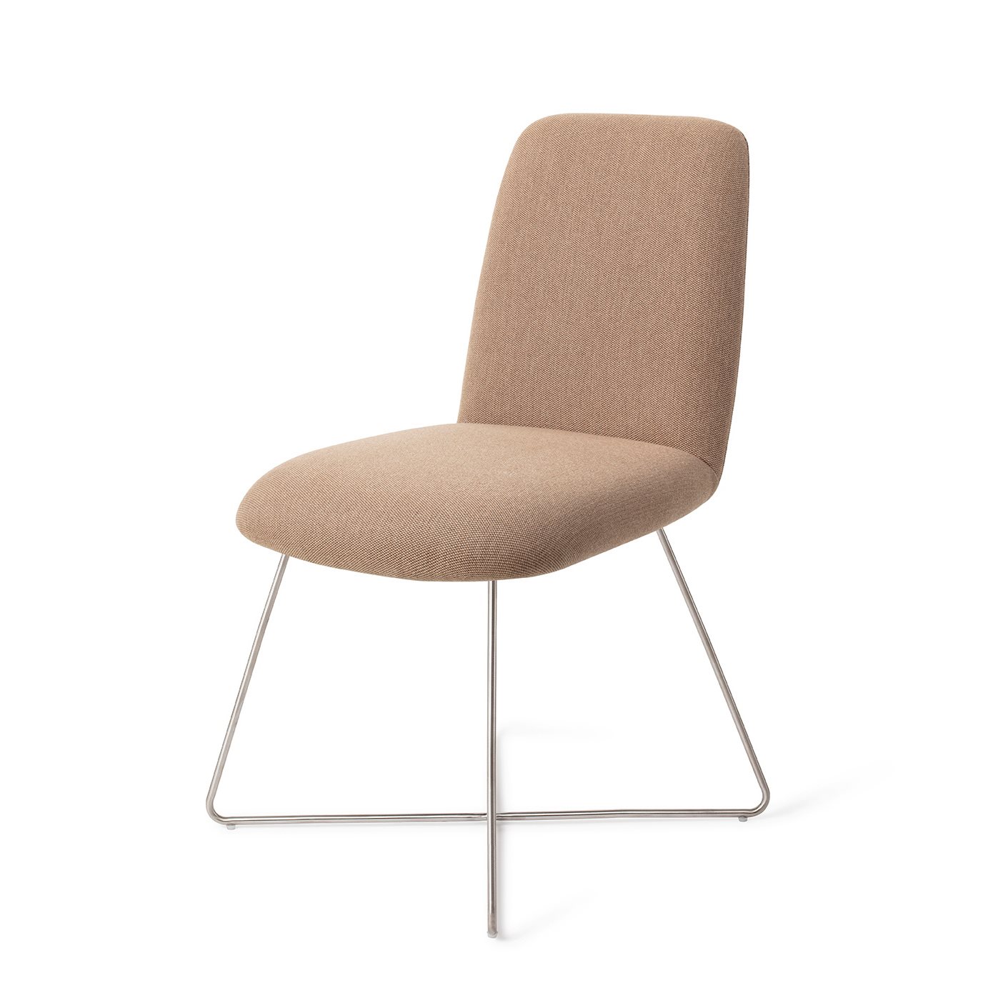 Jesper Home Esszimmerstuhl Taiwa Whisper-Wheat Cross Stahl