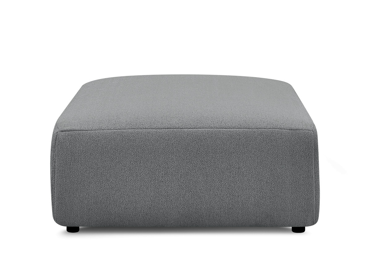 Bobochic Jana Pouf 94 × 114 cm Melange-Stoff Dunkelgrau