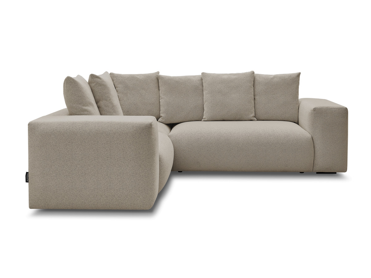 Bobochic Voltaire Ecksofa 268 × 214 cm Melange-Stoff Taupe Ecke links
