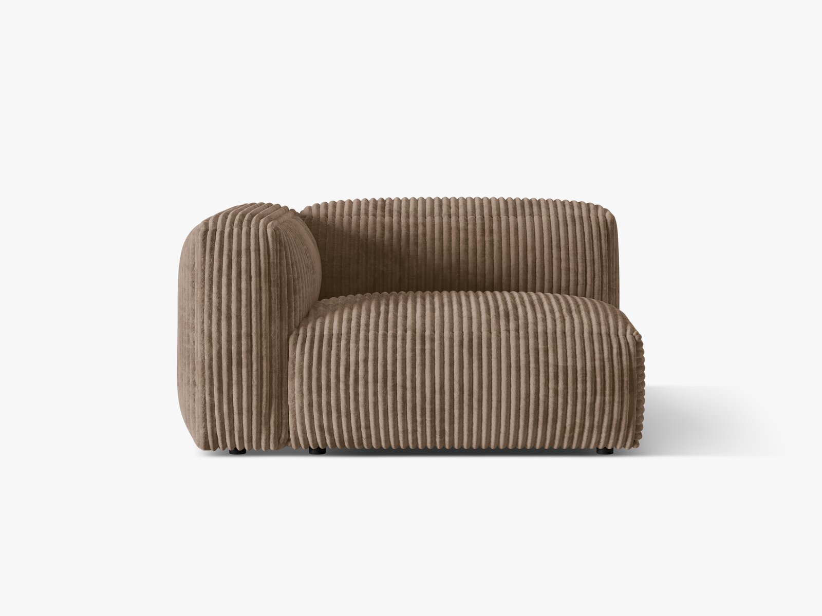 Micadoni Eckmodul Martina 1-Sitzer Links Kord Tilia Eichel