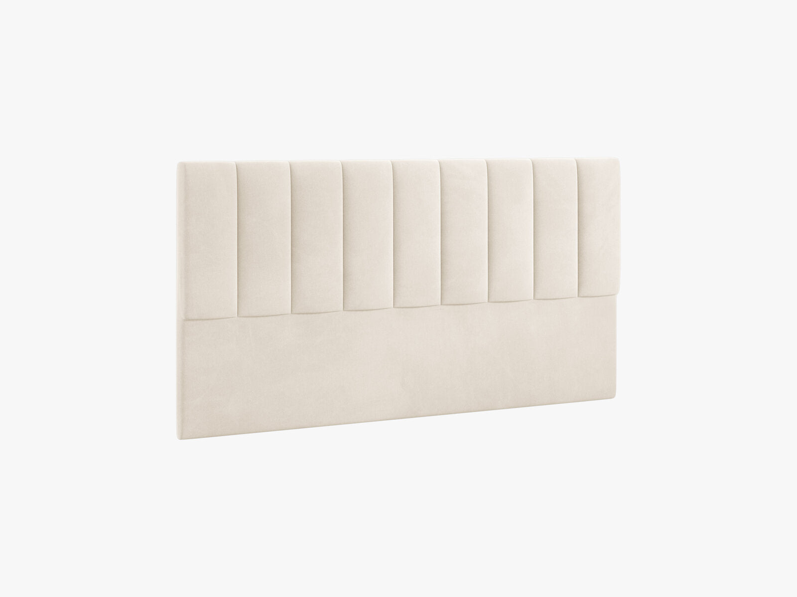 Micadoni Marl Samtiger Kopfteil 140 cm (H 95 cm) Samt Magic Velvet Elfenbein 180x95
