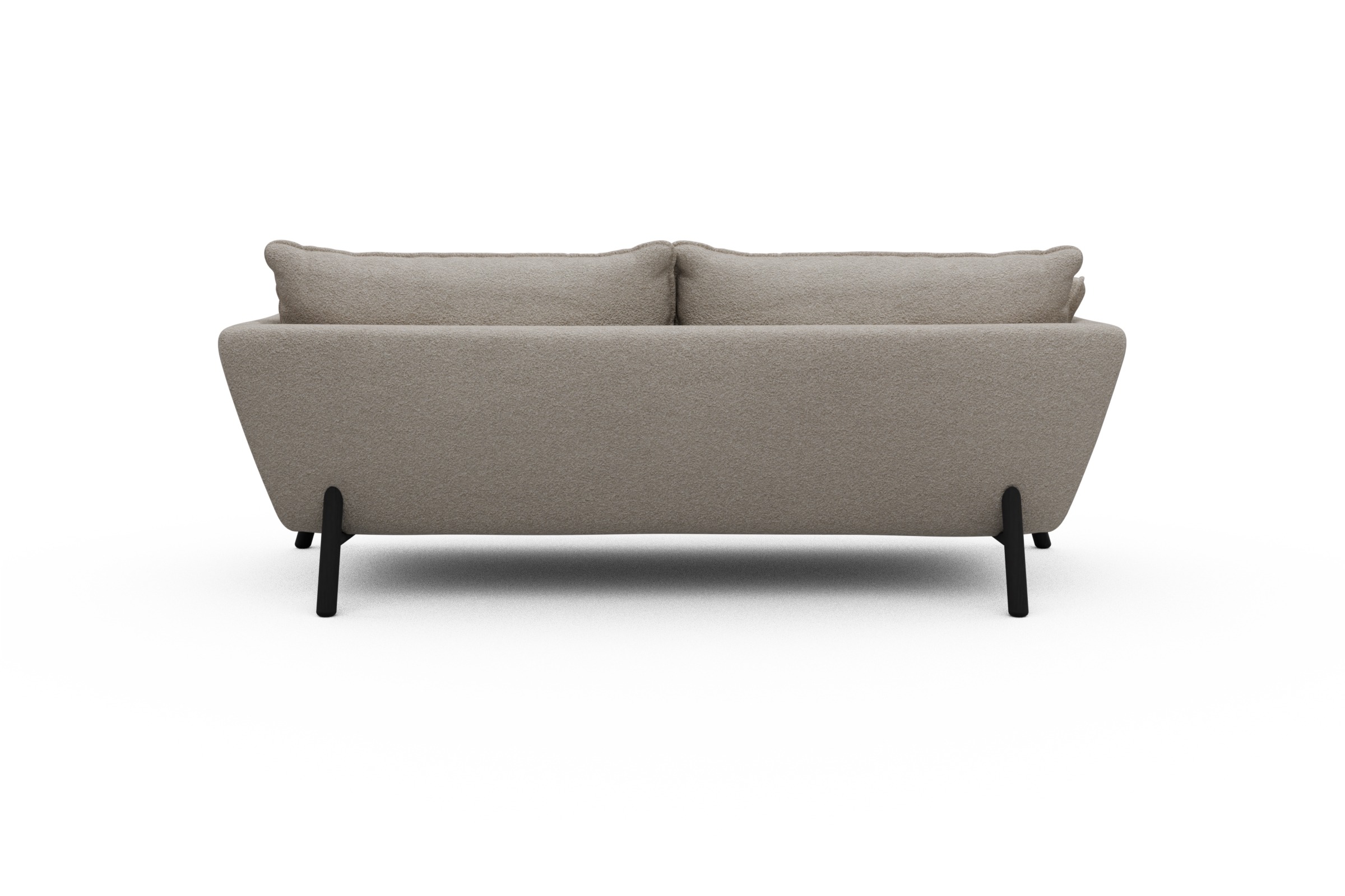 Sofa Emil PREMIUM 3-Sitzer Beinfarbe Eiche Schwarz Aivi-Lace-Beige