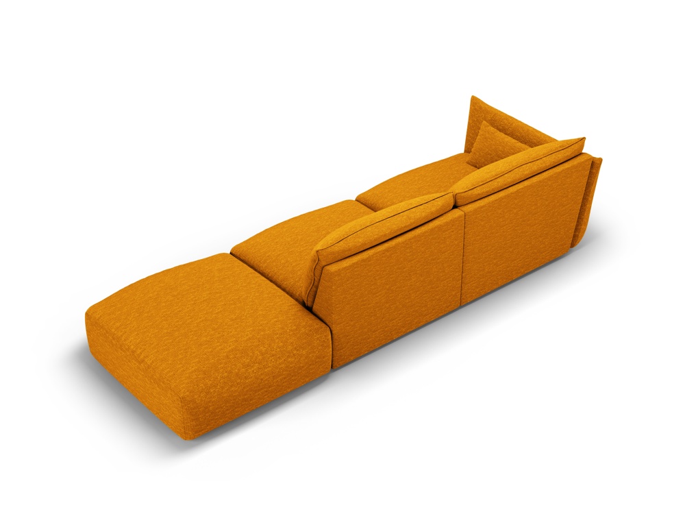 Cosmopolitan Design Sofa Matera 4-Sitzer offen Chenille Eden Senf Rechts