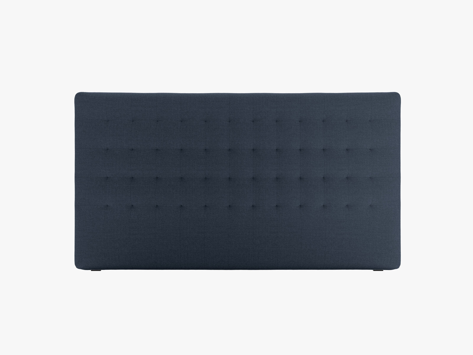 Micadoni Nova Samtiger Kopfteil 120 cm (H 95 cm) Strukturierter Stoff Liberty Marineblau 180x95