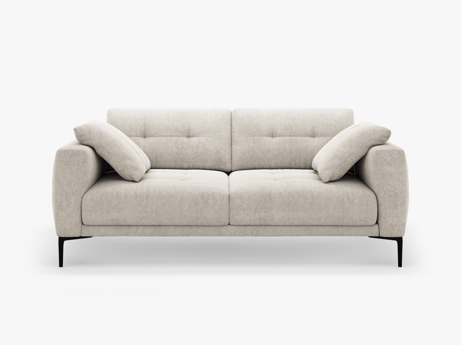 Micadoni Sofa Bemy 3-Sitzer Strukturierter Stoff Beige