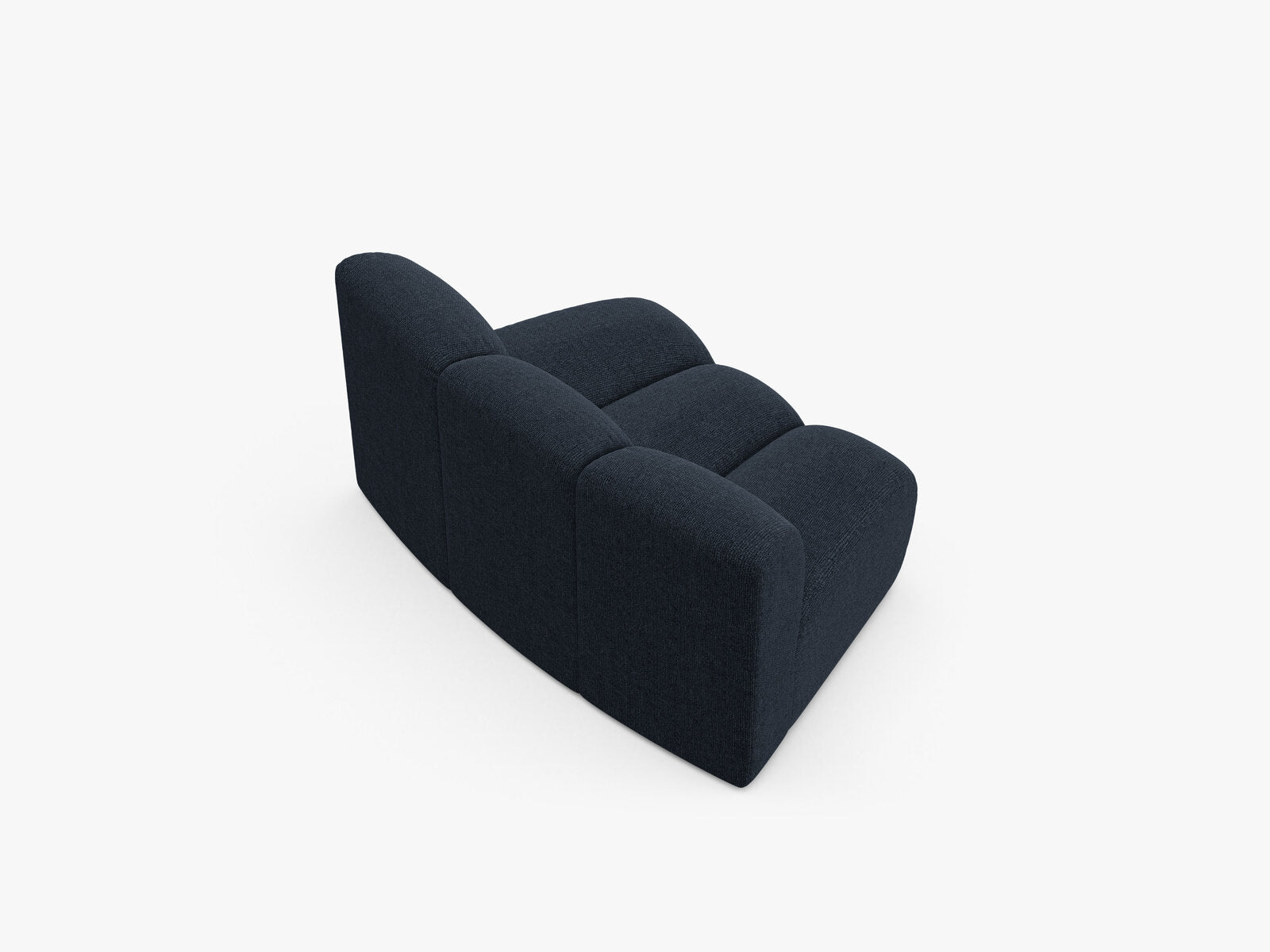 Micadoni Modul Armlos Lupine 1-Sitzer Large Chenille Eden Marineblau