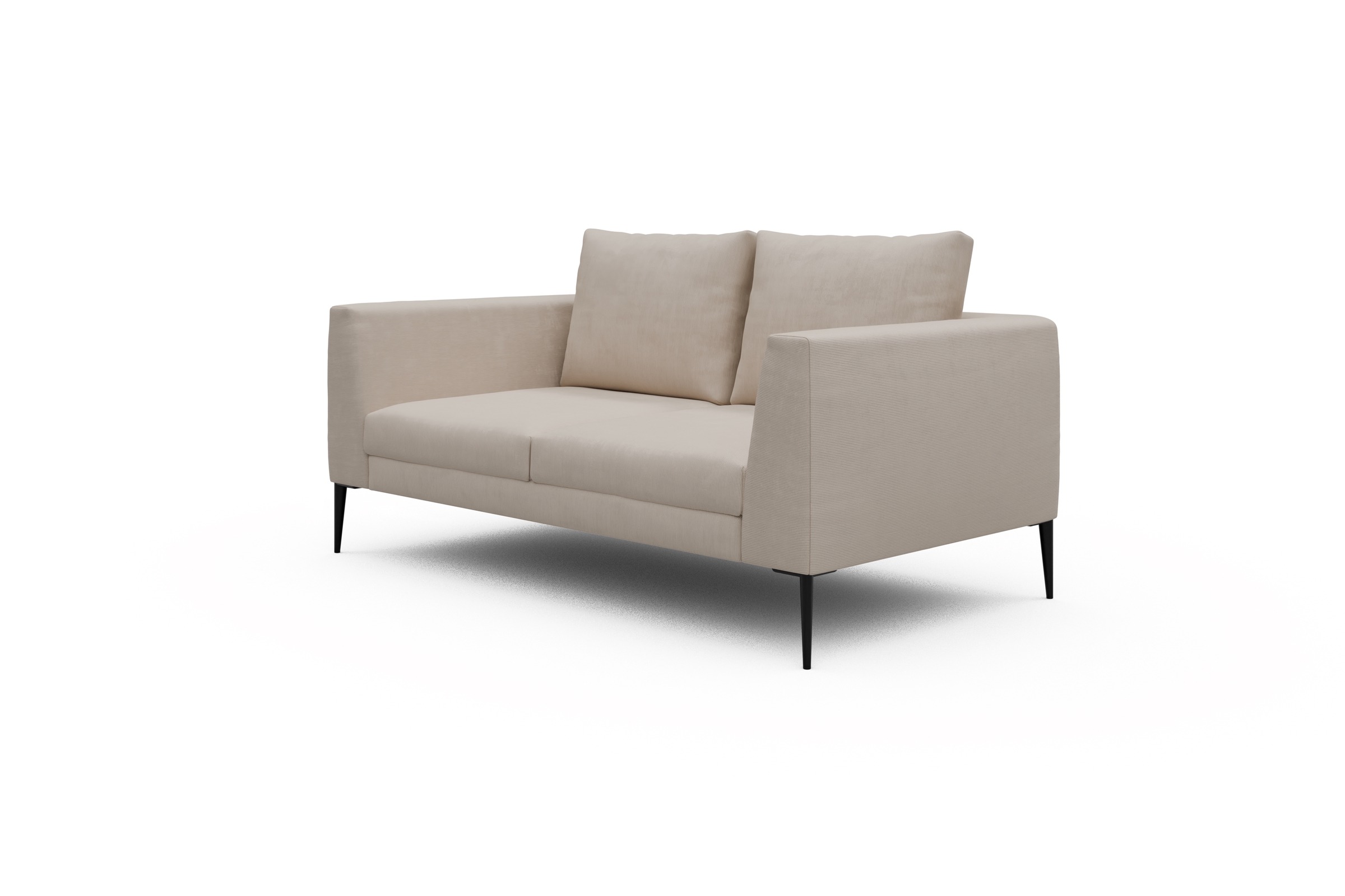 Sofa Paul 2-Sitzer Cordufine-Off-White