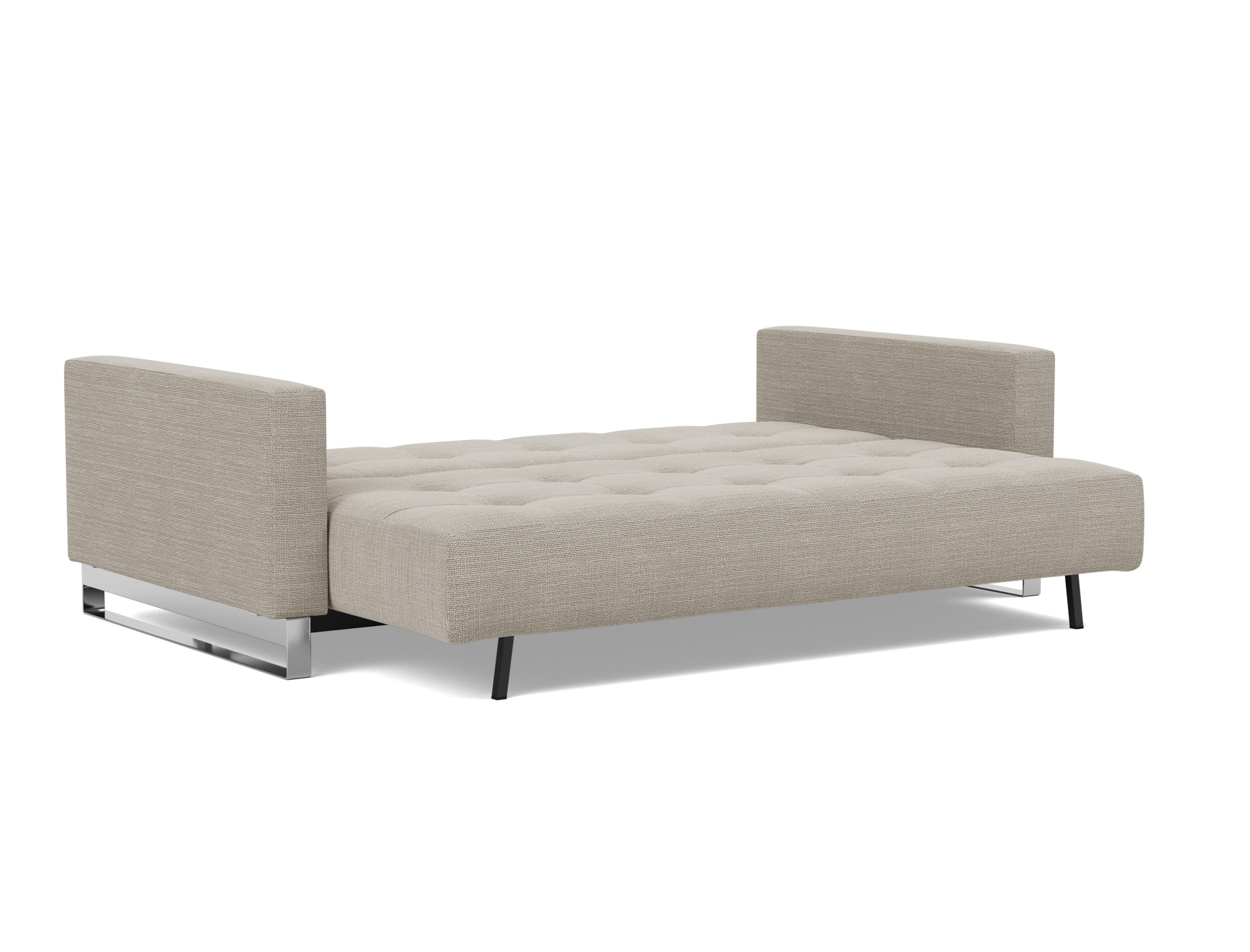 Schlafsofa Cassius D.E.L. Strukturierter Stoff Kenya 579-Gravel