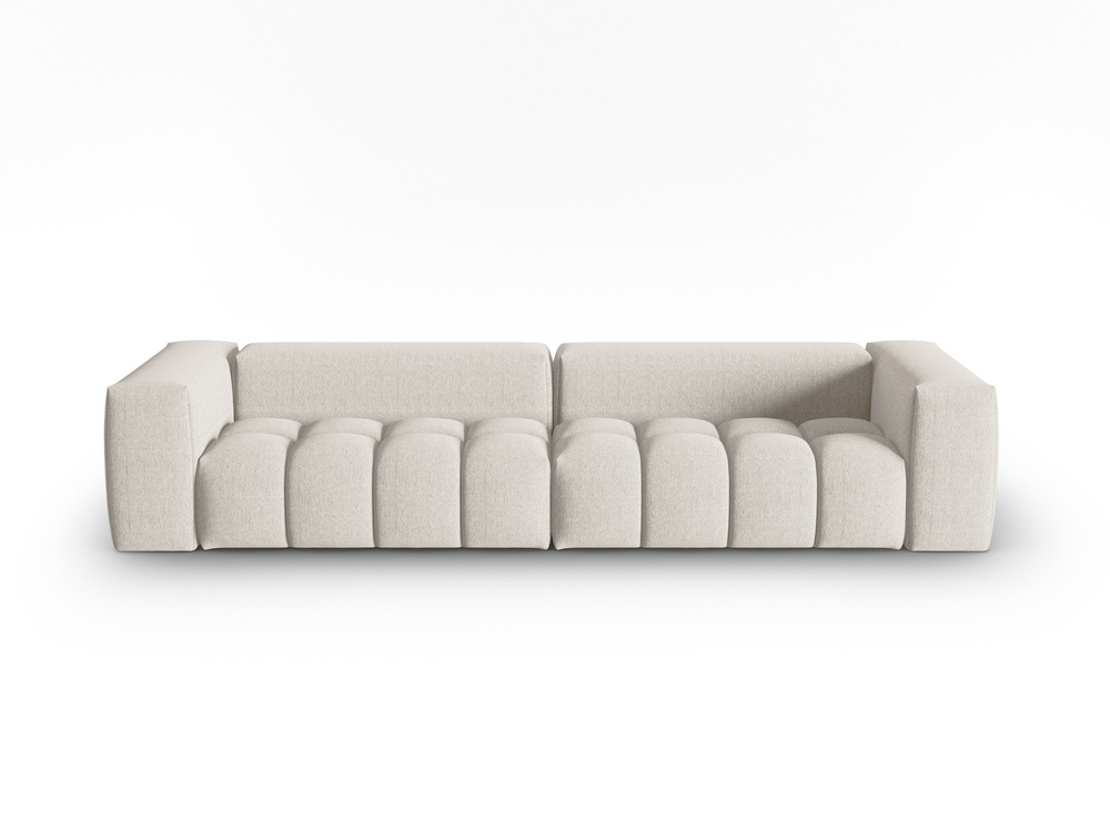 Cosmopolitan Design Sofa Verona 5-Sitzer Strukturierter Stoff Sorella Beige