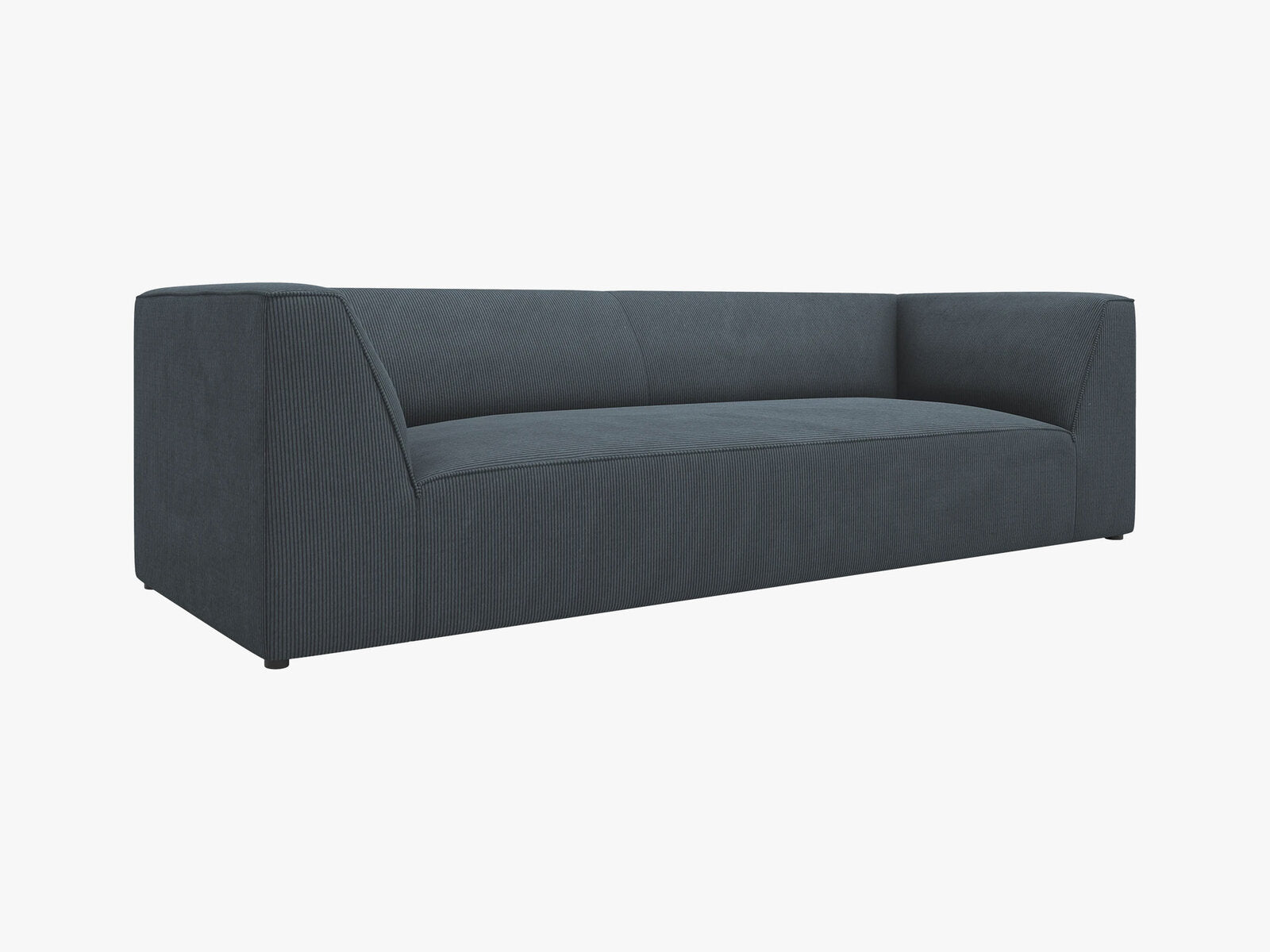 Micadoni Sofa Ruby 3-Sitzer Kord Scala Blau