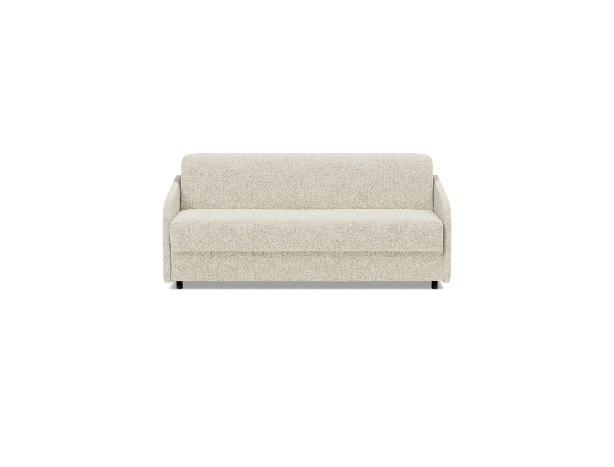 Schlafsofa Eivor mit Memory-Matratze 140 Strukturierter Stoff Taura 357-Off-White