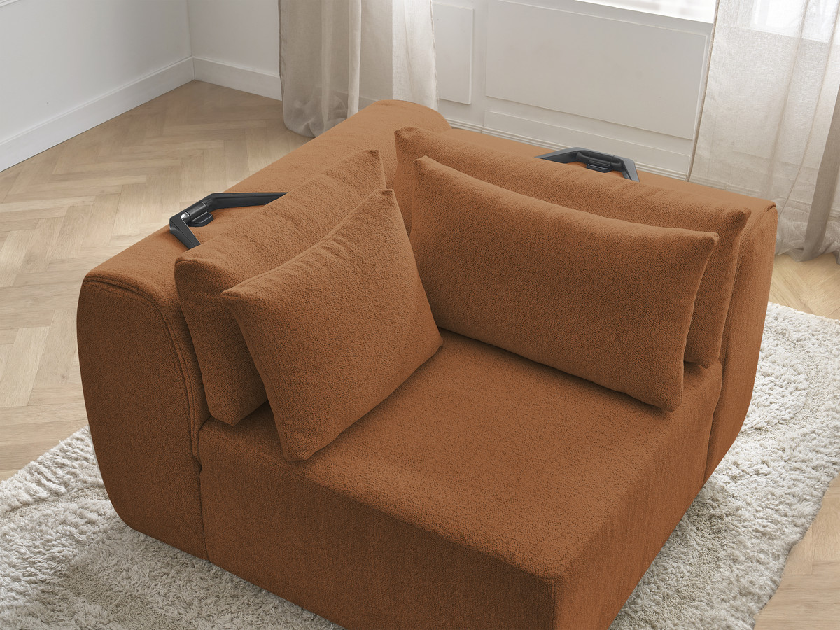 Bobochic Jana Eckmodul Melange-Stoff Orange