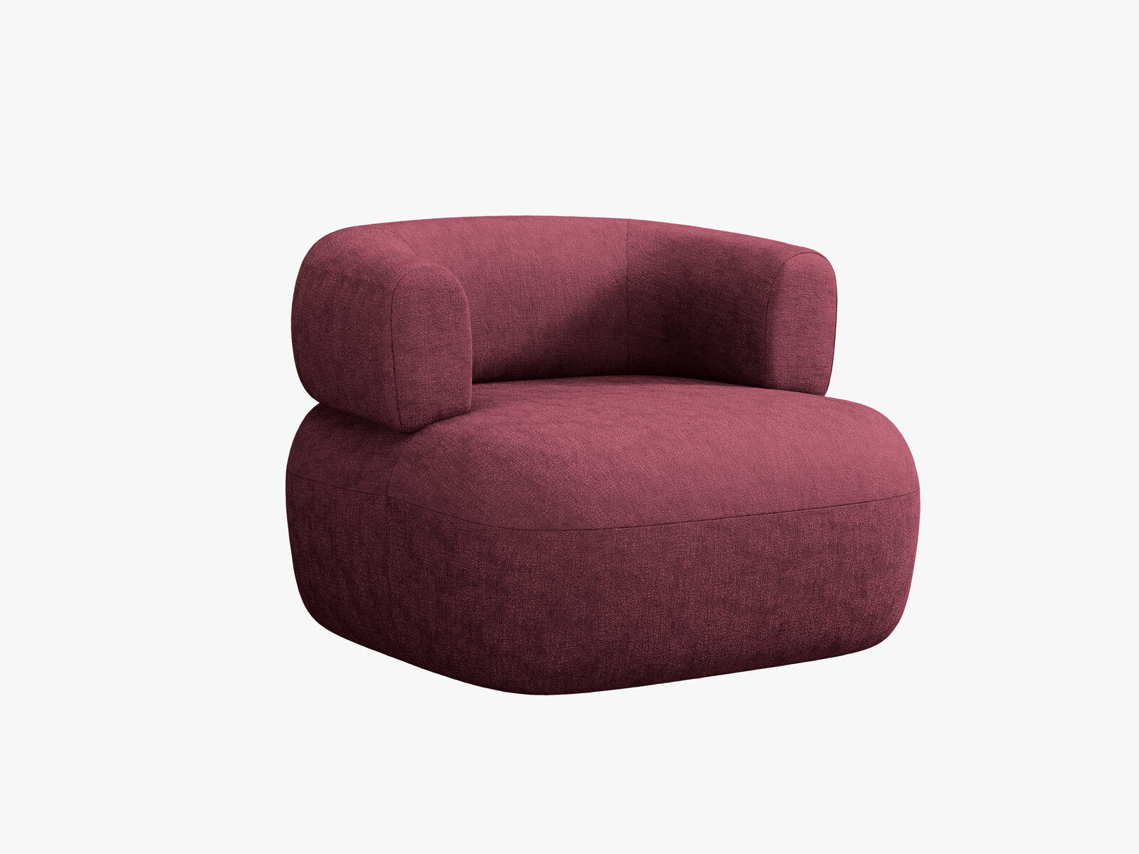 Micadoni Sessel Jenny Chenille Perfect Harmony Purpur Rot