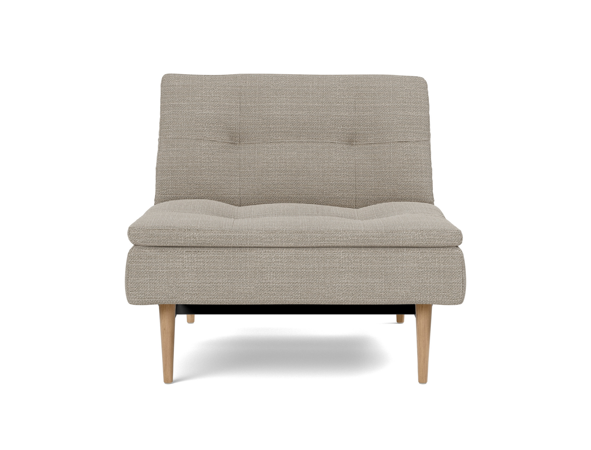 Sessel Dublexo Strukturierter Stoff Kenya 579-Gravel Beine Styletto Eiche hell