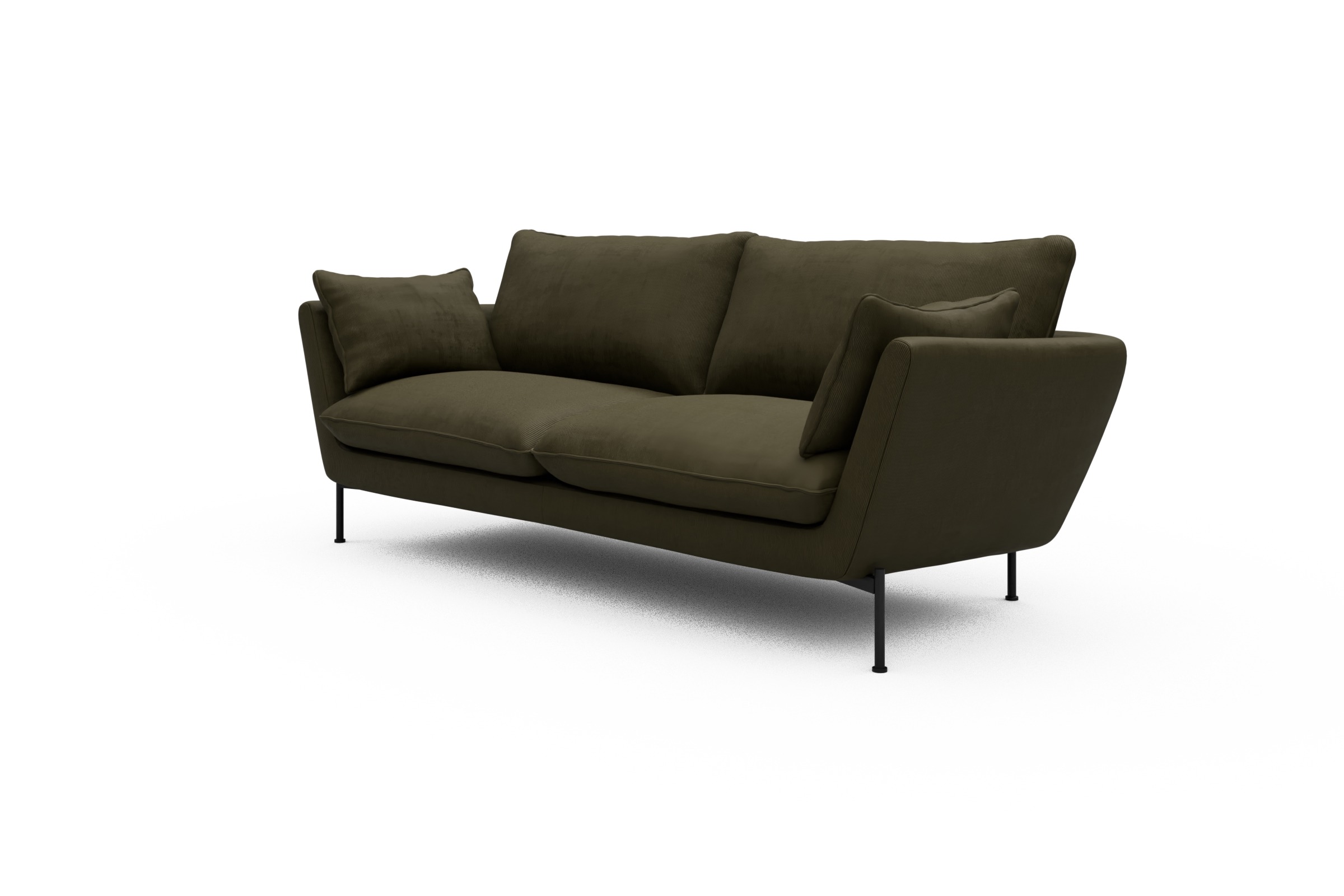 Sofa Anton 3-Sitzer Cordufine-Pine-Green