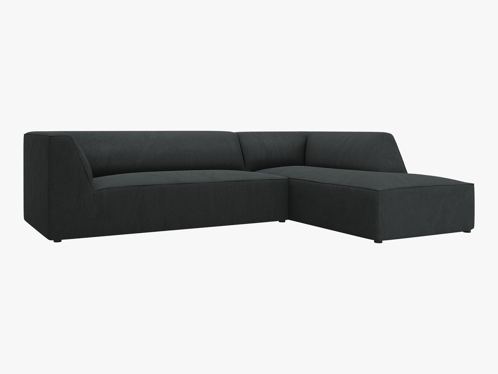 Micadoni 4-Sitzer Modular Sofa Ruby Rechts Kord Scala Schwarz