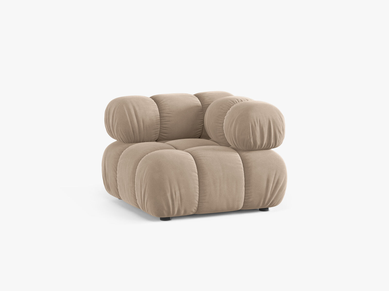 Micadoni symmetrisches Eckmodul Bellis Samt Venus Beige
