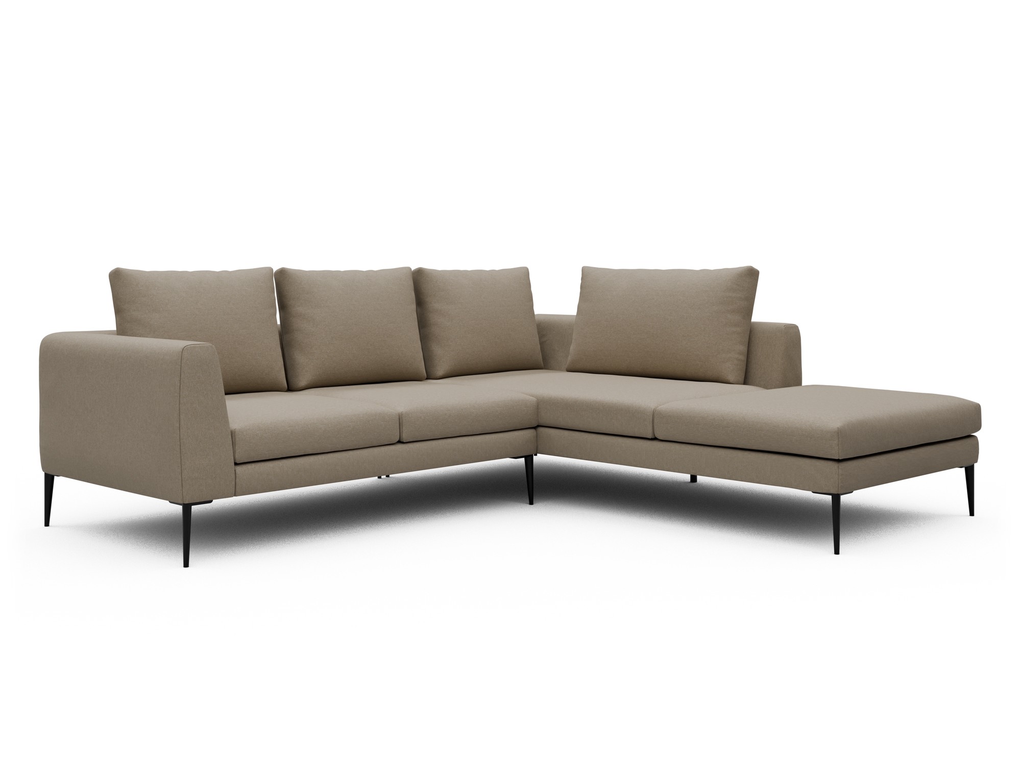 Skandi Home Ecksofa Paul Relax-Ecke rechts mit 2-Sitzer Satya-Natural moebelfaktor