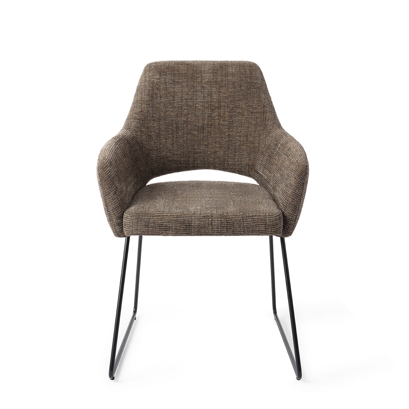 Jesper Home Esszimmerstuhl Yanai Checked Chestnut Slide Schwarz