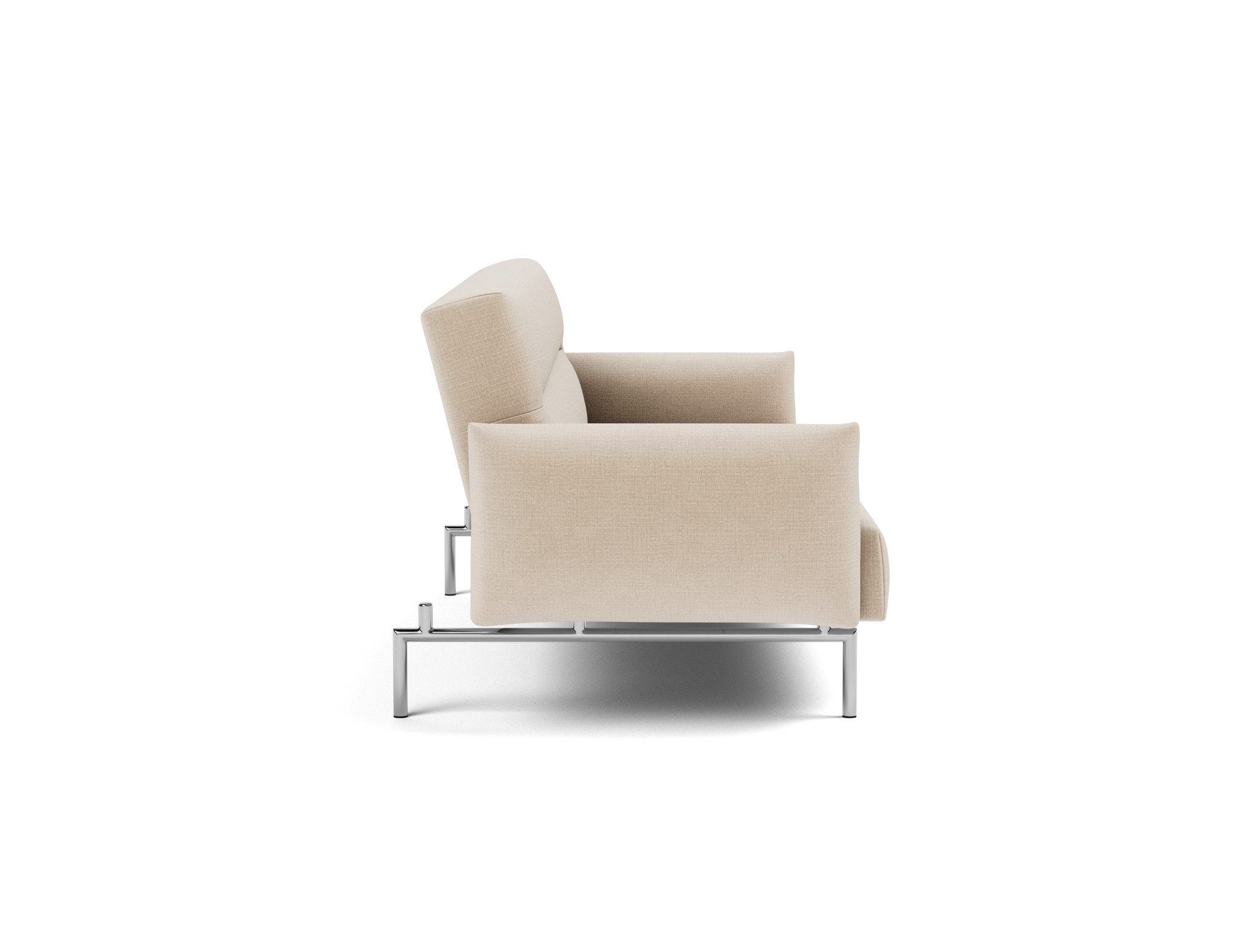 Schlafsofa Jillis mit Armlehnen Chenille Esina 410-Almond-Beige