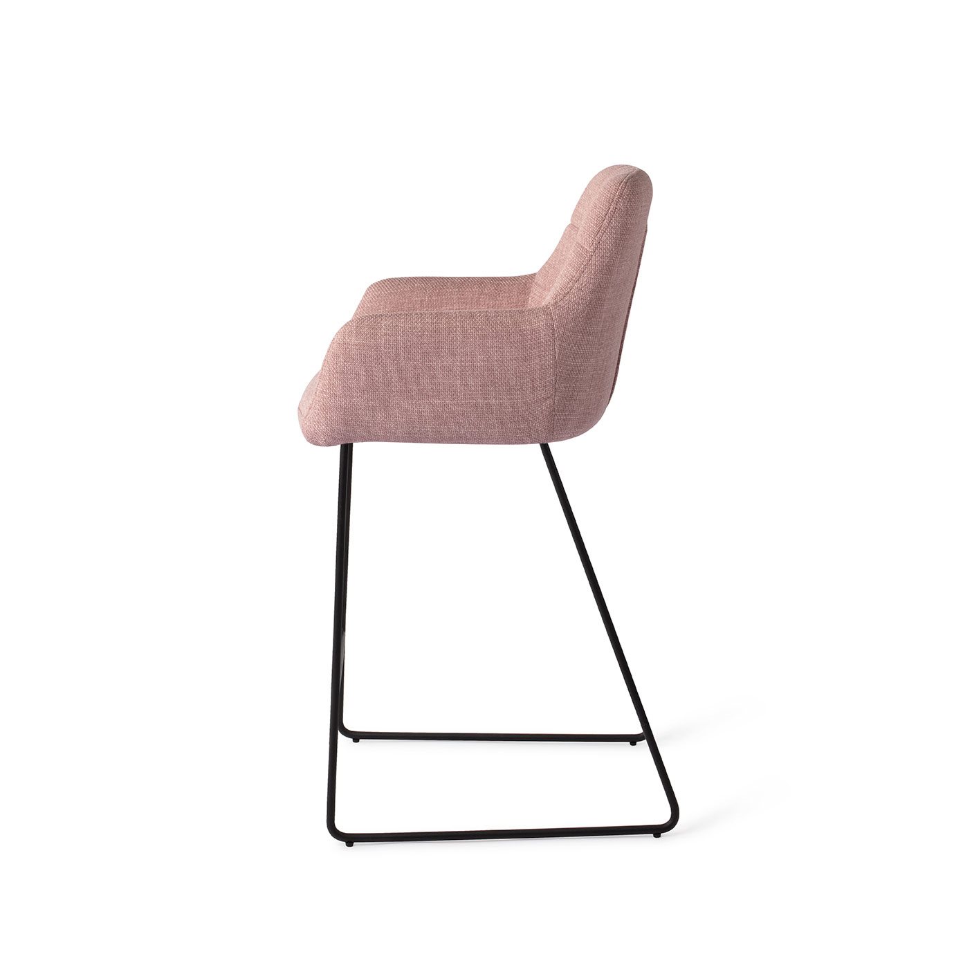 Jesper Home Barhocker Noto Vintage-Rose Slide Schwarz Barhöhe (75cm)
