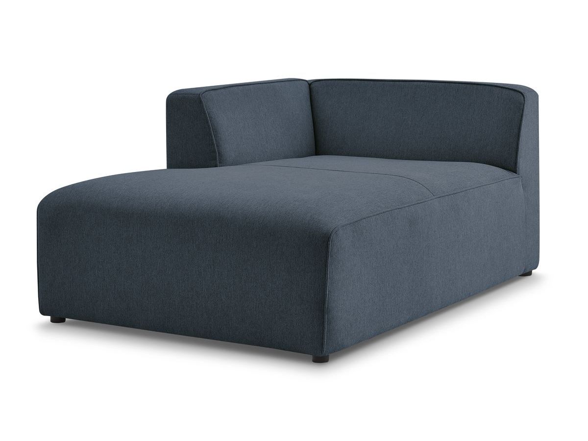 Bobochic Megeve Méridienne-Modul Melange-Stoff Dunkelblau Ecke links