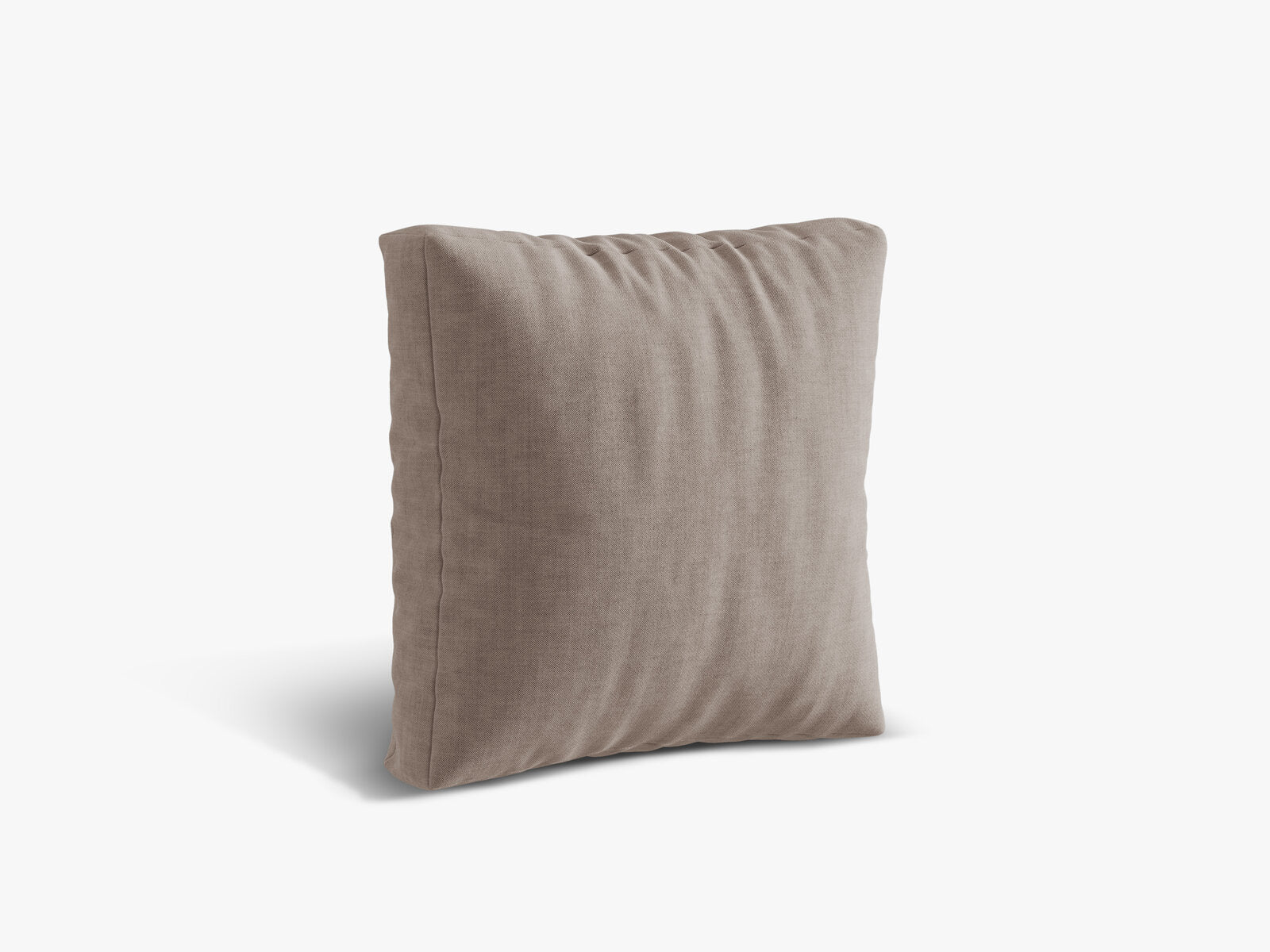 Micadoni Kissen Martina Strukturierter Stoff Boston Dunkelbeige 65x65