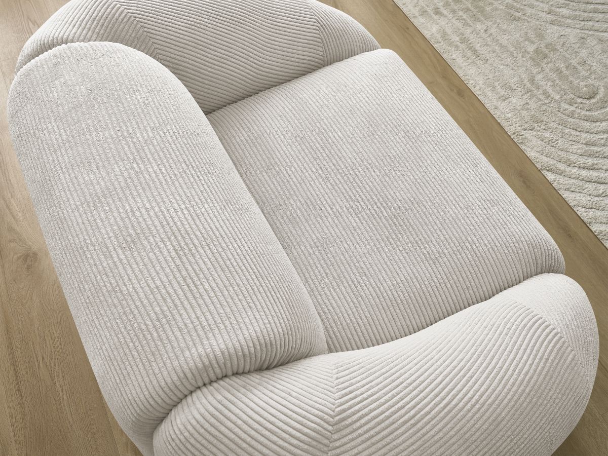 Bobochic Tina Sessel Cordsamt Beige