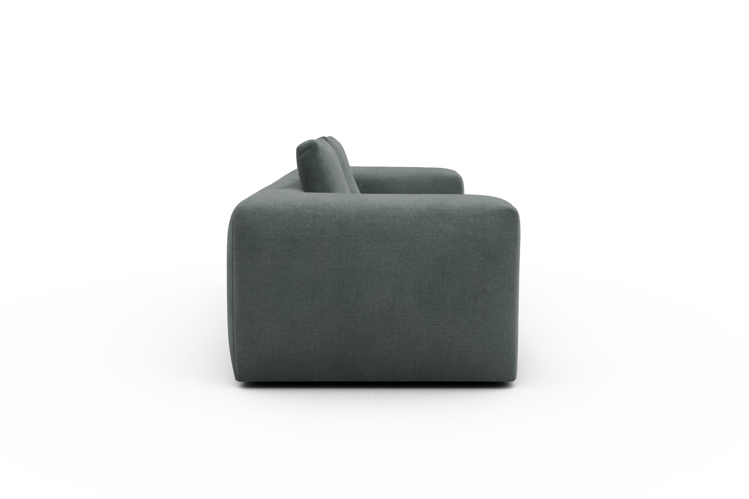 Sofa Fred 3-Sitzer Smooth-Silver-Grey