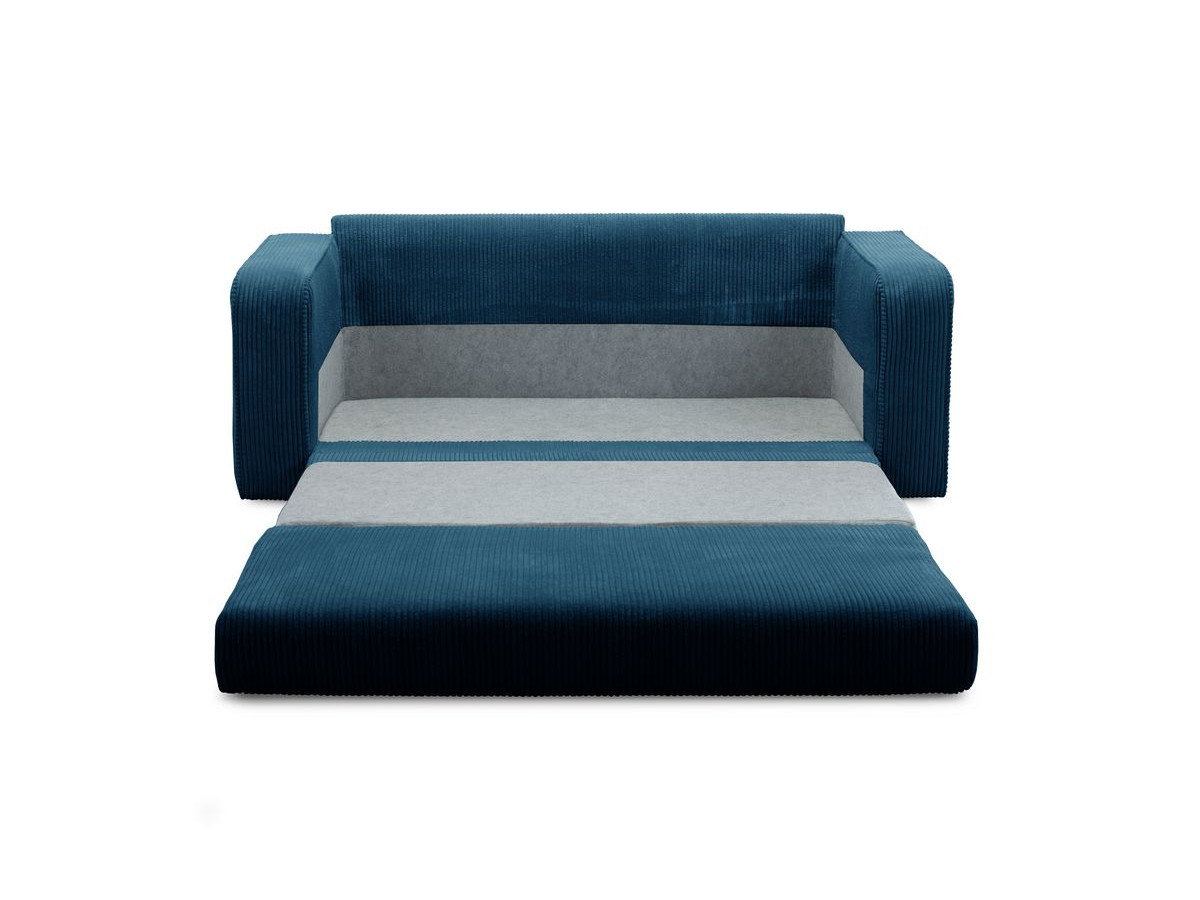 Bobochic Come Schlafsofa 2-Sitzer Cordsamt Dunkelblau