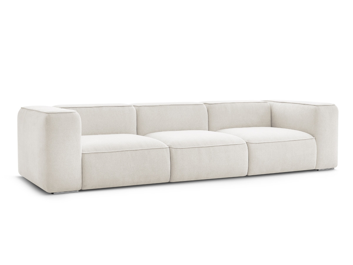 Bobochic Zephyr Sofa 3-Sitzer Strukturstoff Weiß