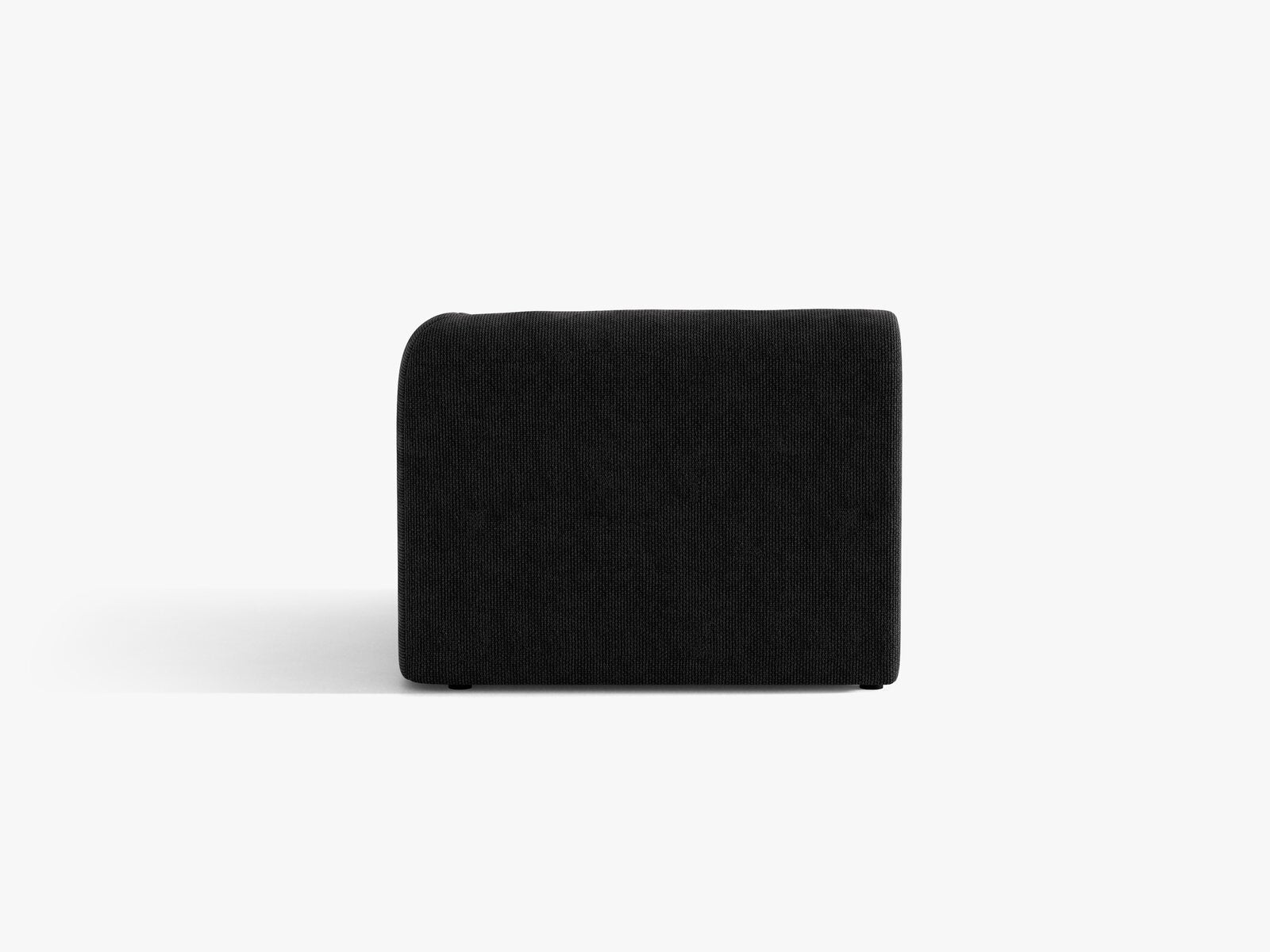 Micadoni Eckmodul Miley 1-Sitzer Rechts Chenille Haga Schwarz