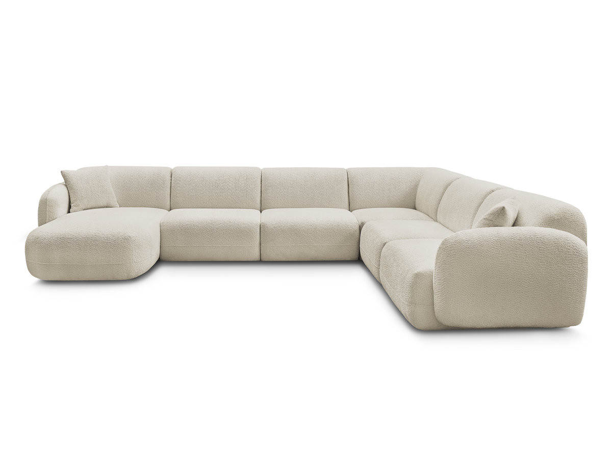 Bobochic Anda Wohnlandschaft Chenille Beige Ecke rechts