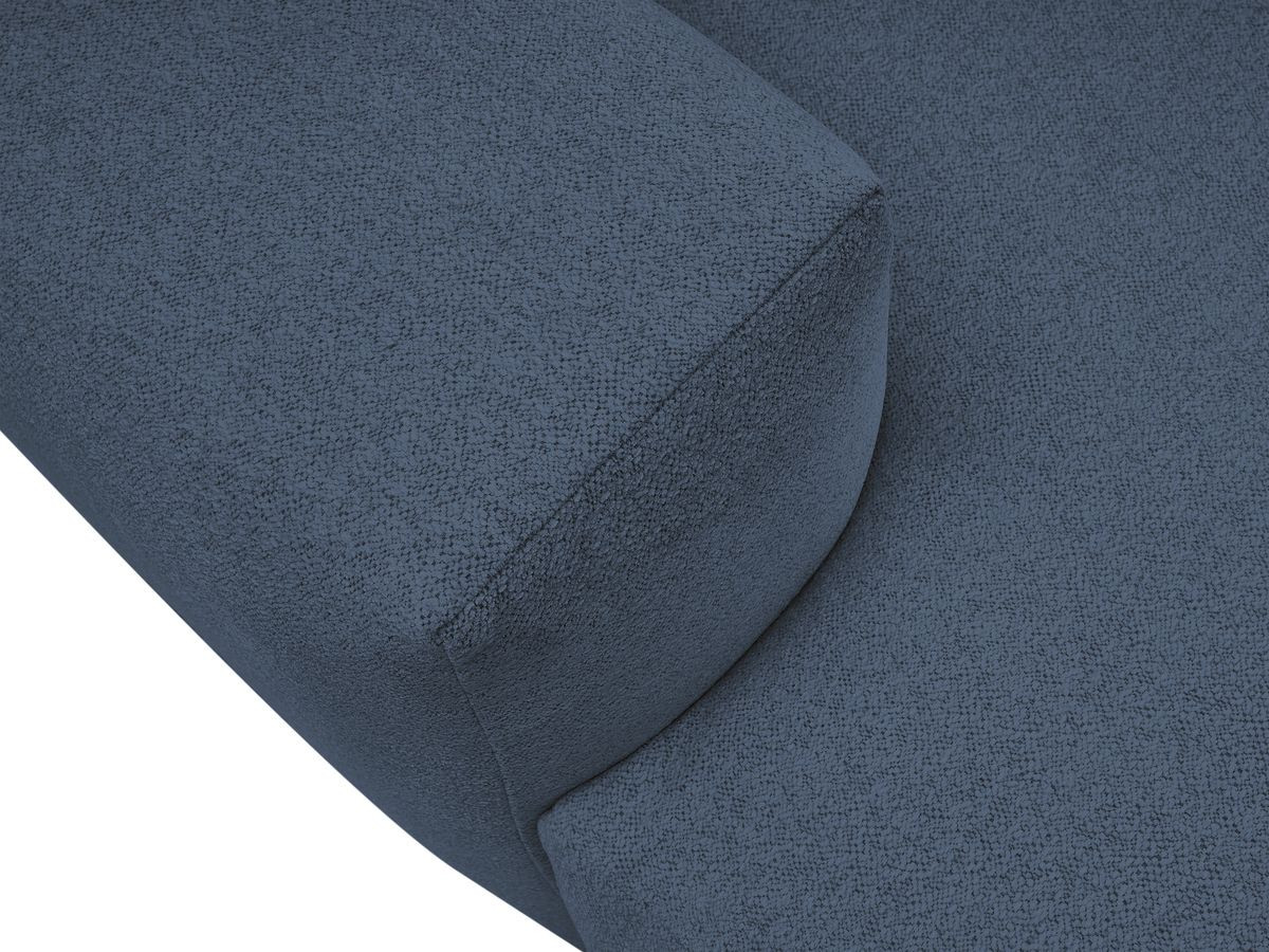 Bobochic Voltaire Sofa 4-Sitzer 248 × 170 cm Melange-Stoff Dunkelblau