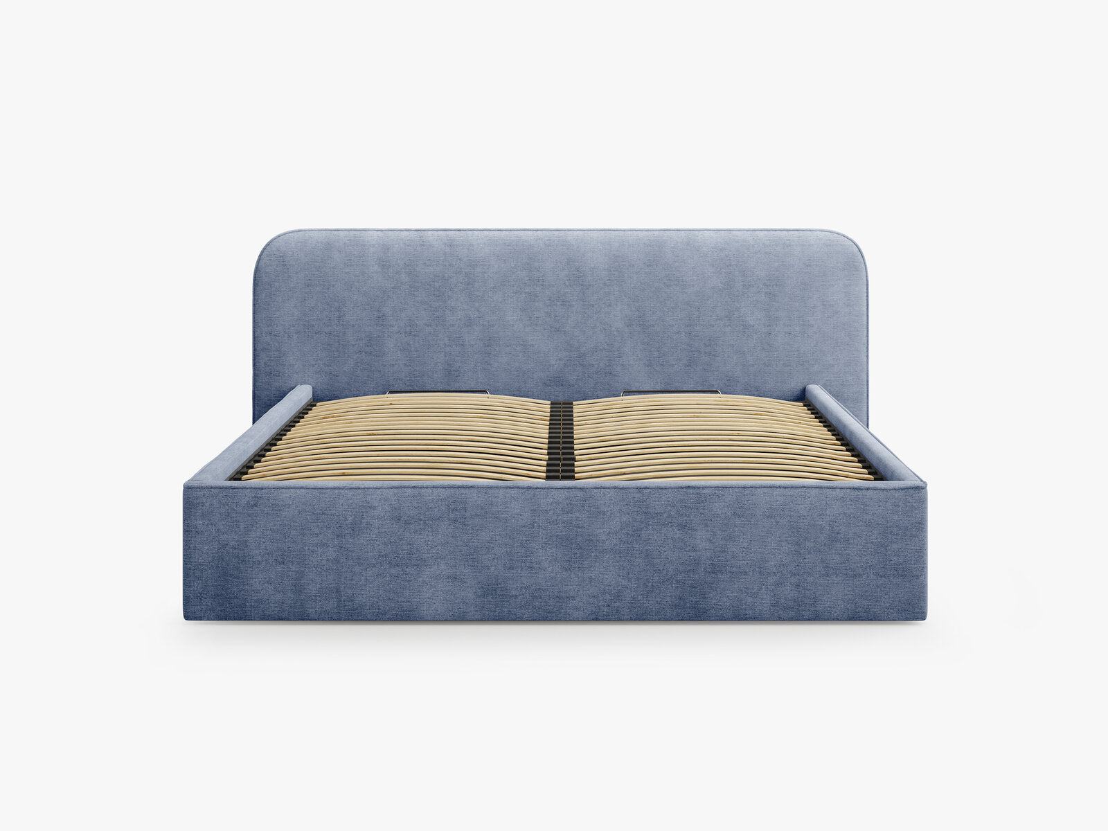 Micadoni Bett Elizabeth Strukturierter Stoff Dunkelblau 140x200