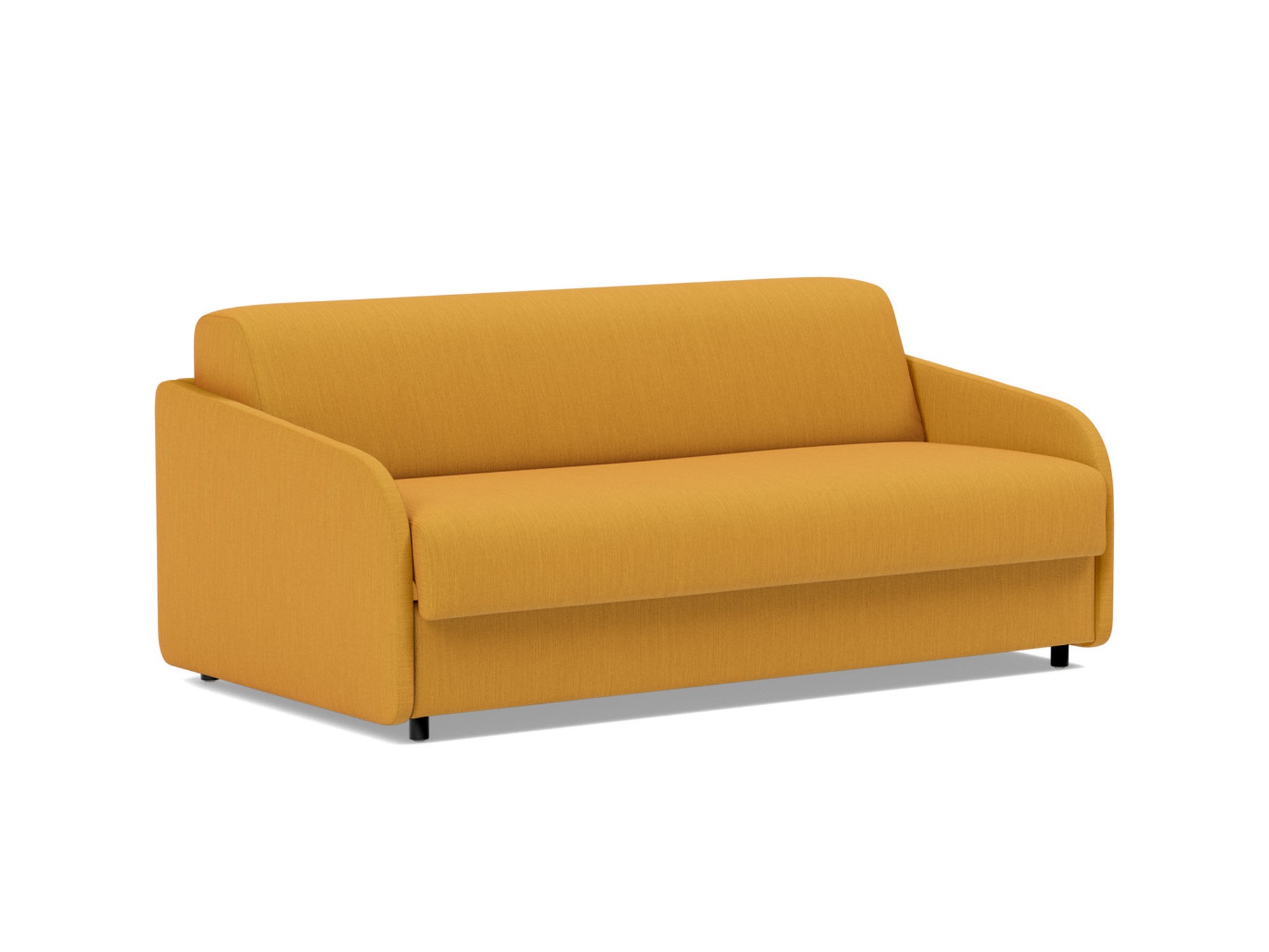 Schlafsofa Eivor mit Memory-Matratze 140 Flachgewebe Elegance 507-Burned-Curry