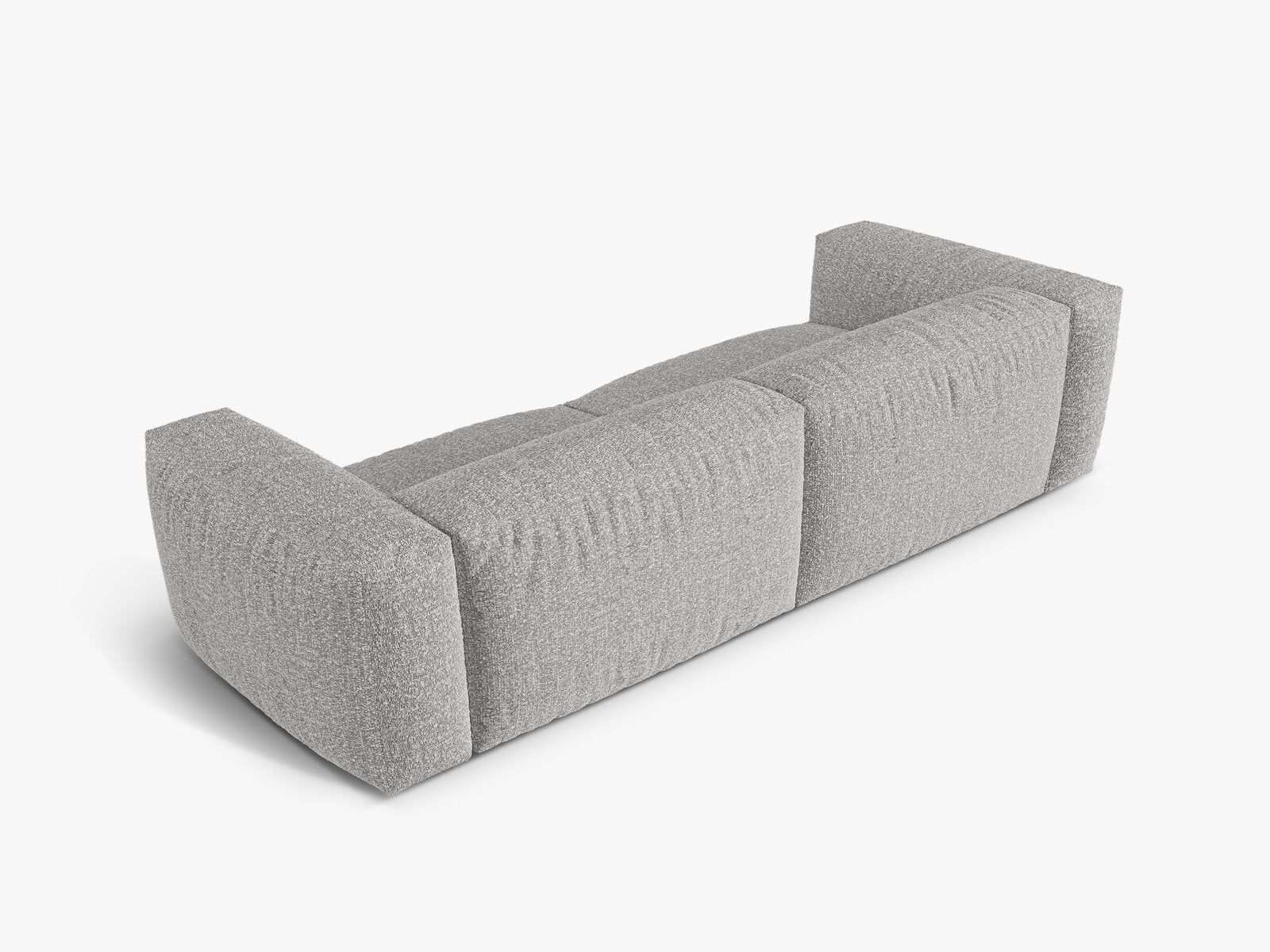Micadoni Sofa Martina 4-Sitzer Boucle Monet Silber