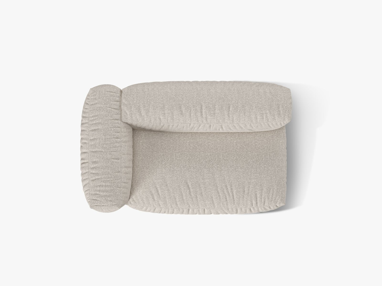 Micadoni Eckmodul Martina 1-Sitzer Groß Links Boucle Monet Beige