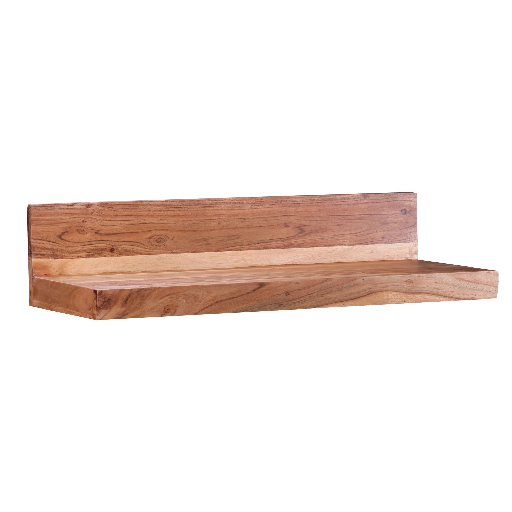 Wandregal Aalvik Massivholz Akazie 80 × 23 × 17 cm
