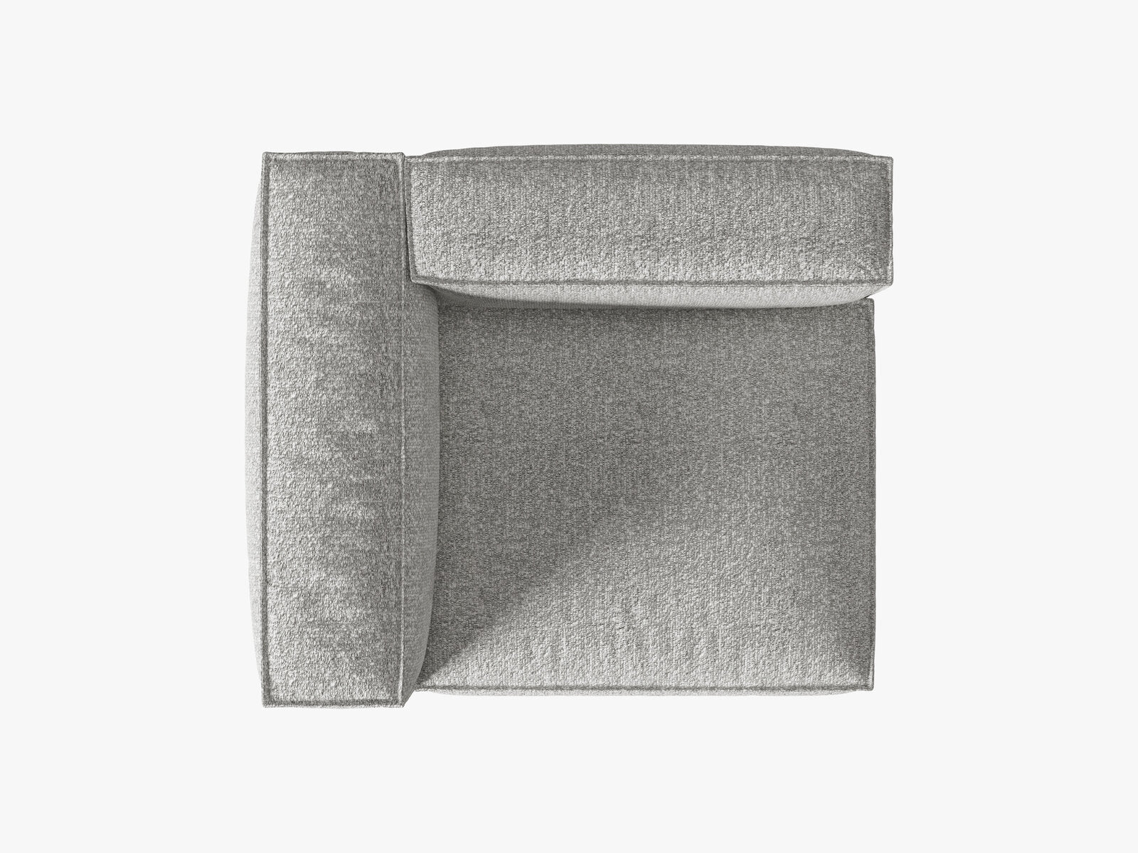 Micadoni Eckmodul Groß Nuria 1-Sitzer Links Boucle Silber